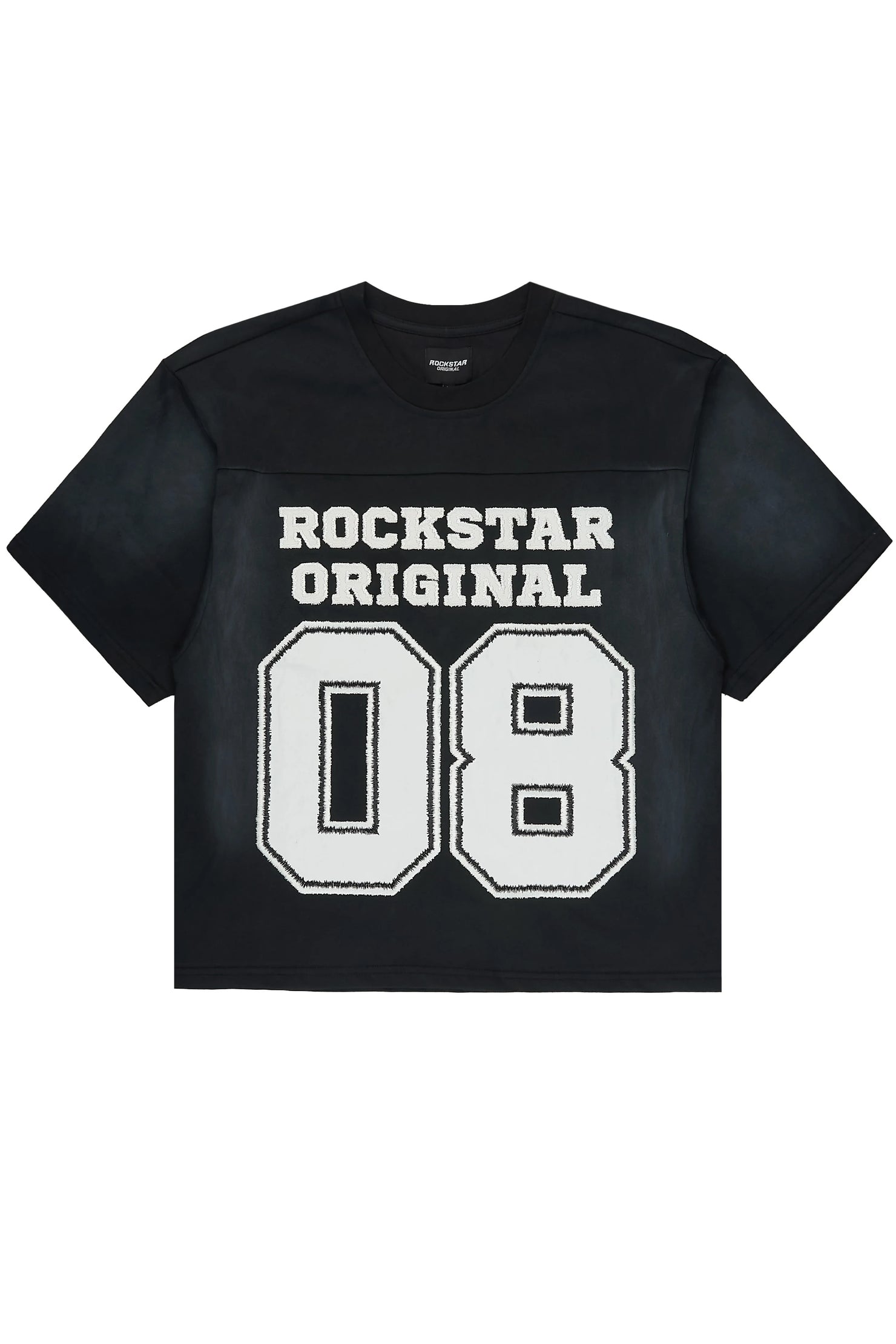 Latoyia Black 3/4 Boxy Crop Tee Shirt