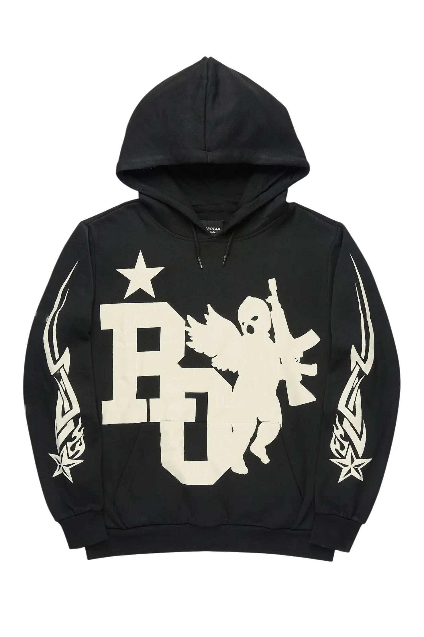 Pluton Black/Cream Graphic Hoodie