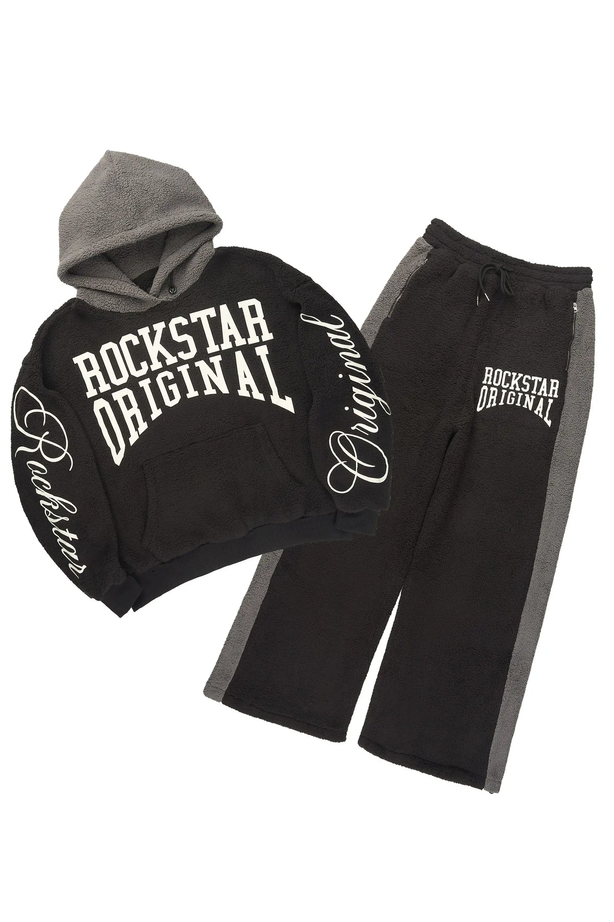Divino Black Hoodie/Jogger Track Set