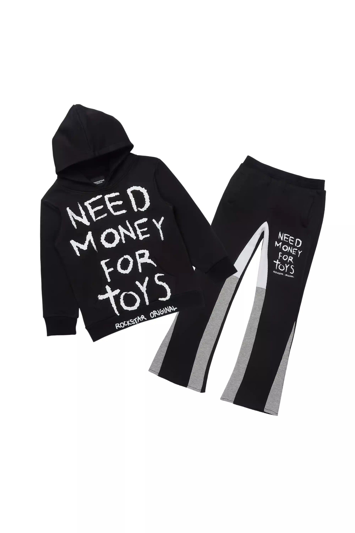 Boys M4 Toys Black/Grey Stacked Flare Track Set