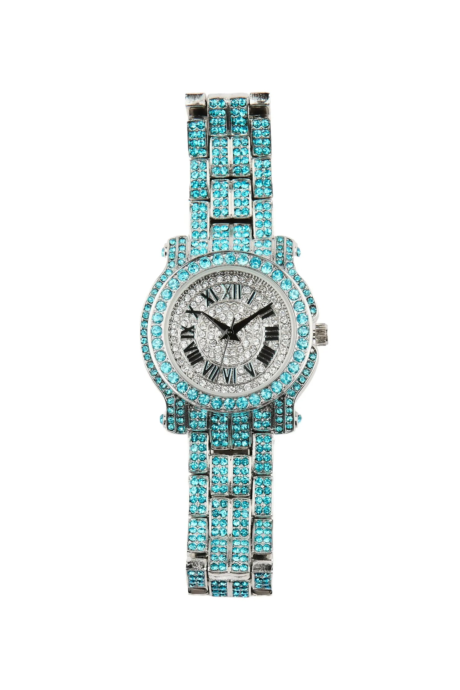 Akosia Blue Crystal Watch