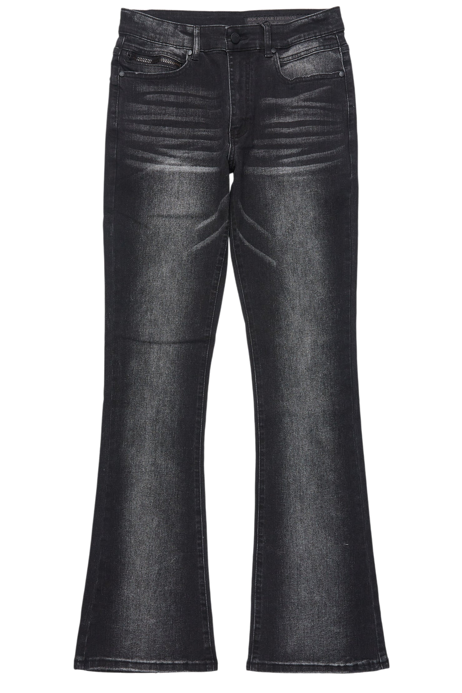 Drick Dark Grey Regular Fit Flare Jean