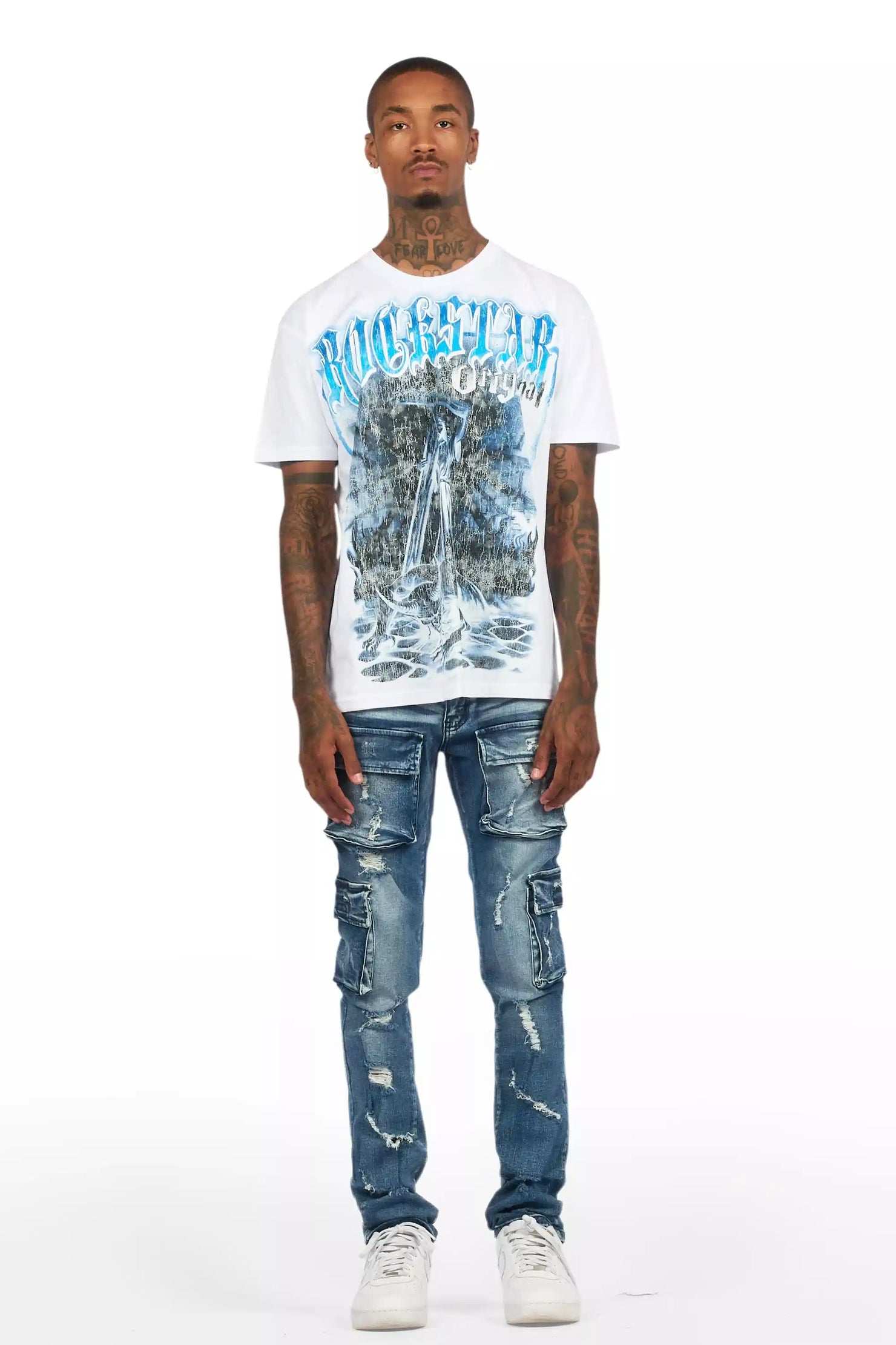 Kap Dark Blue Cargo Jean