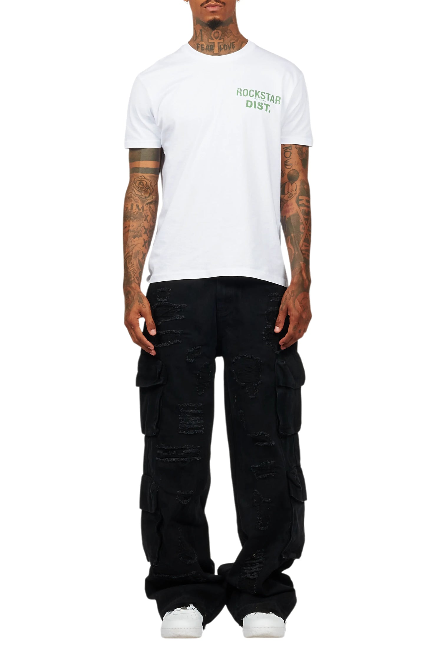 Peppe Black Baggy Fit Jean