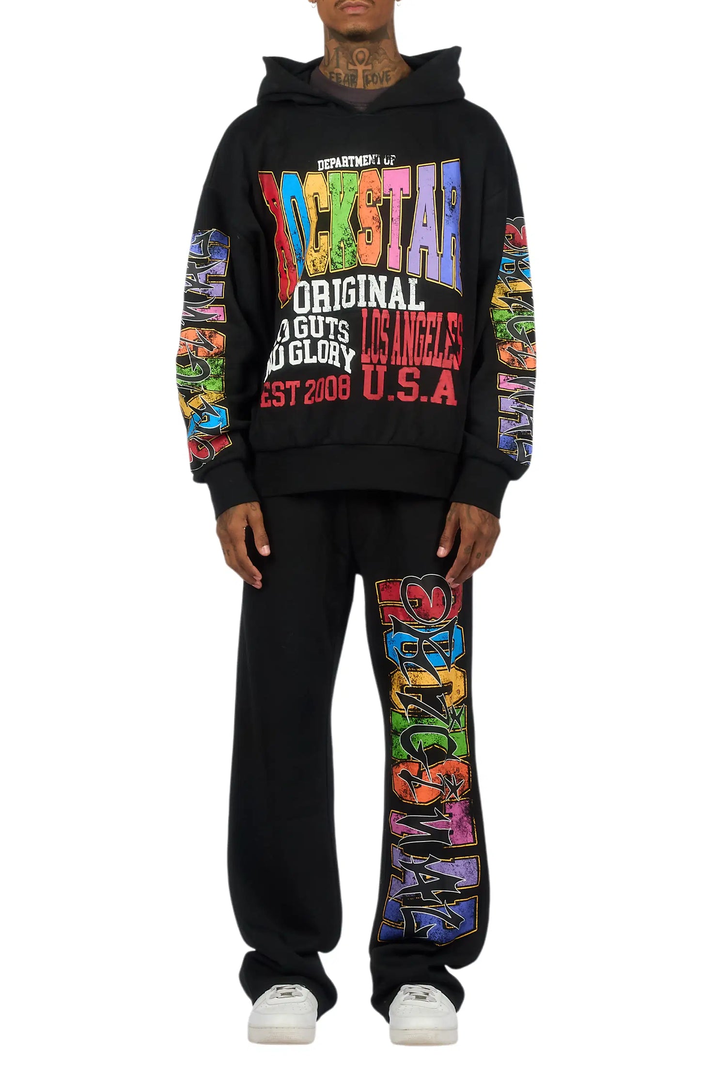 Bunt Black Hoodie/Baggy Pant Track Set