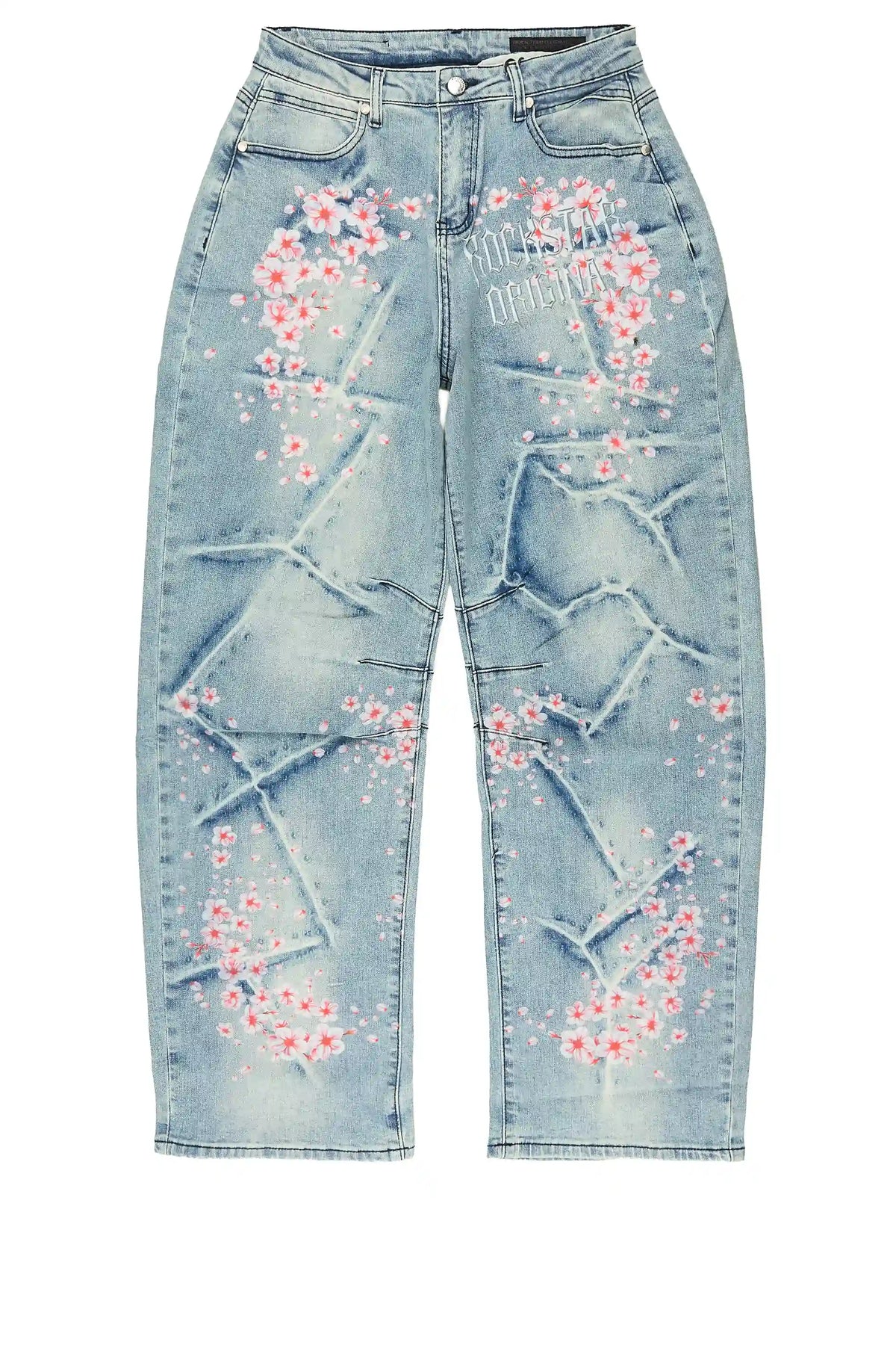 Girls Finna Blue Barrel Fit Jean