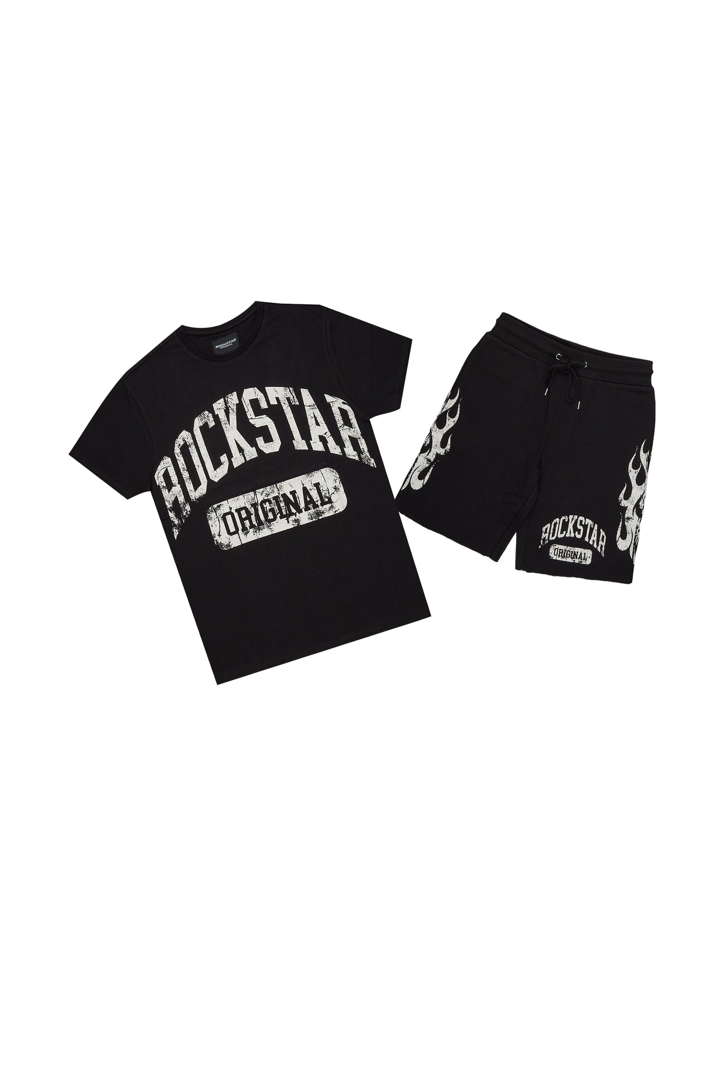 Boys Members Black T-Shirt/Short Set