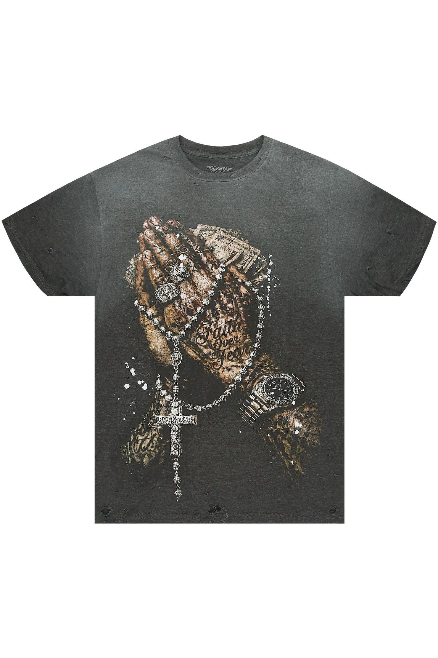 Moxley Charcoal Oversized Graphic T-Shirt