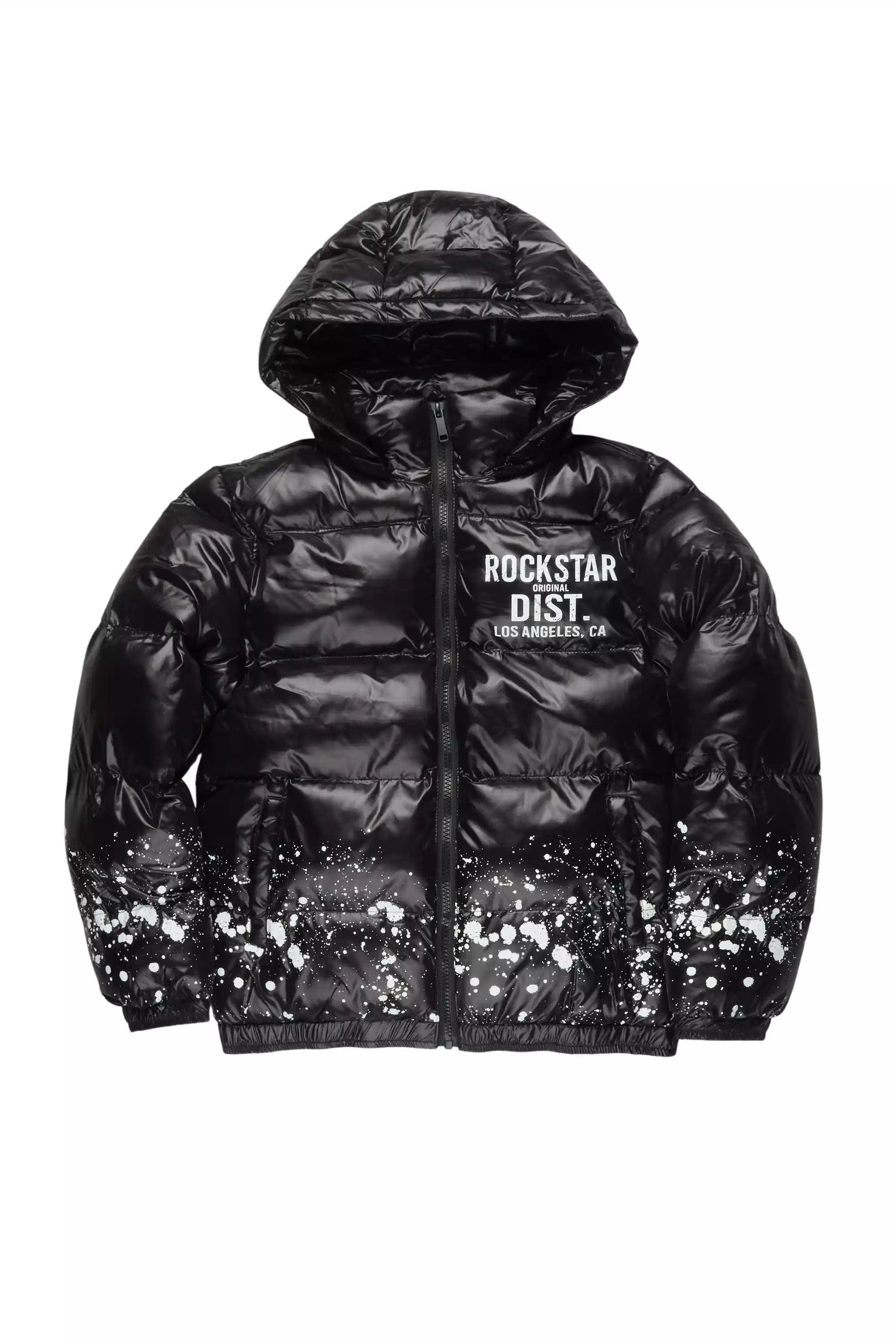 Boys Raffer Black Puffer Jacket