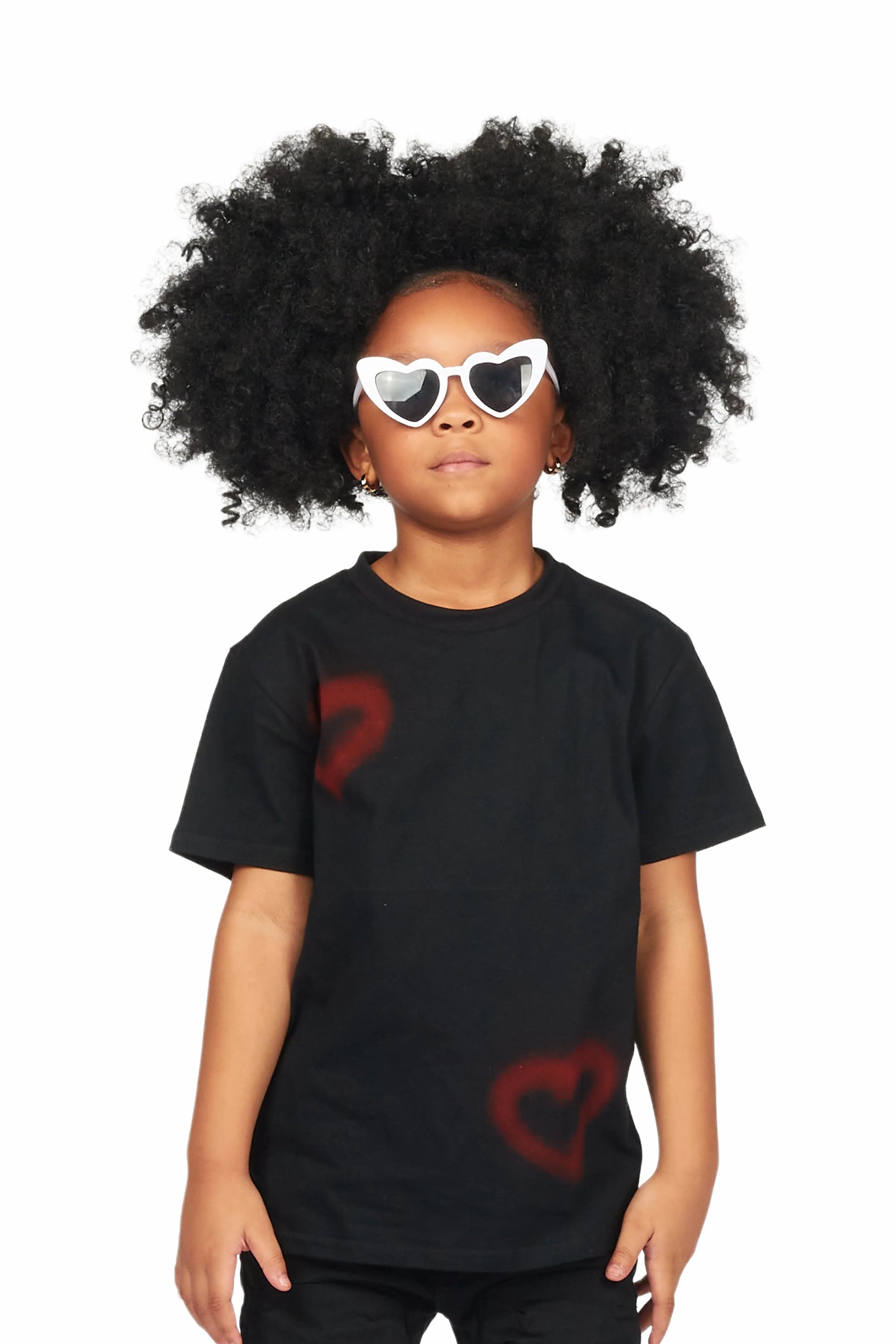 Girls Litta Black Graphic T-Shirt