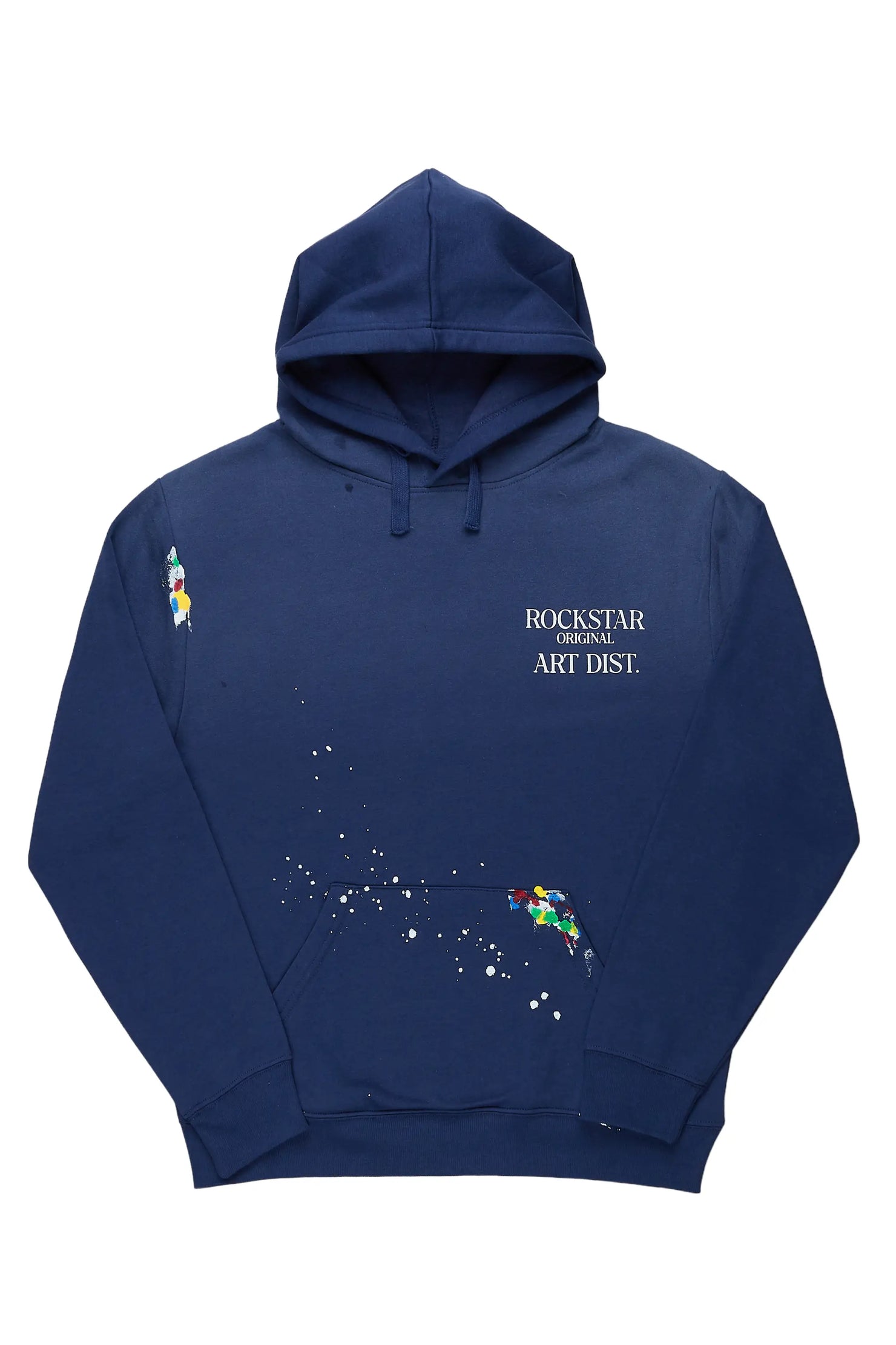 Rockstar Art Dist. Steel Blue Graphic Hoodie