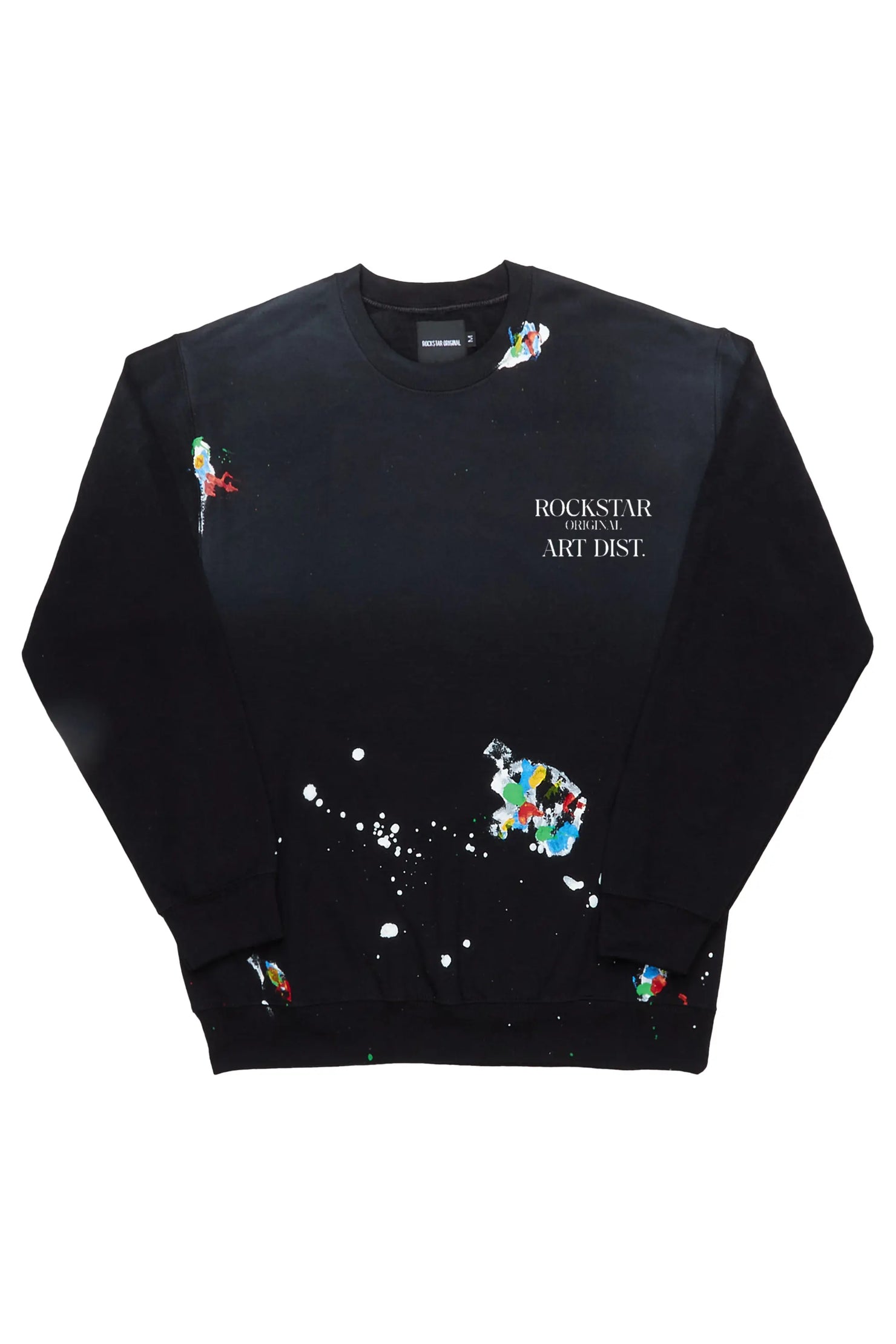 Rockstar Art Dist Black Crewneck