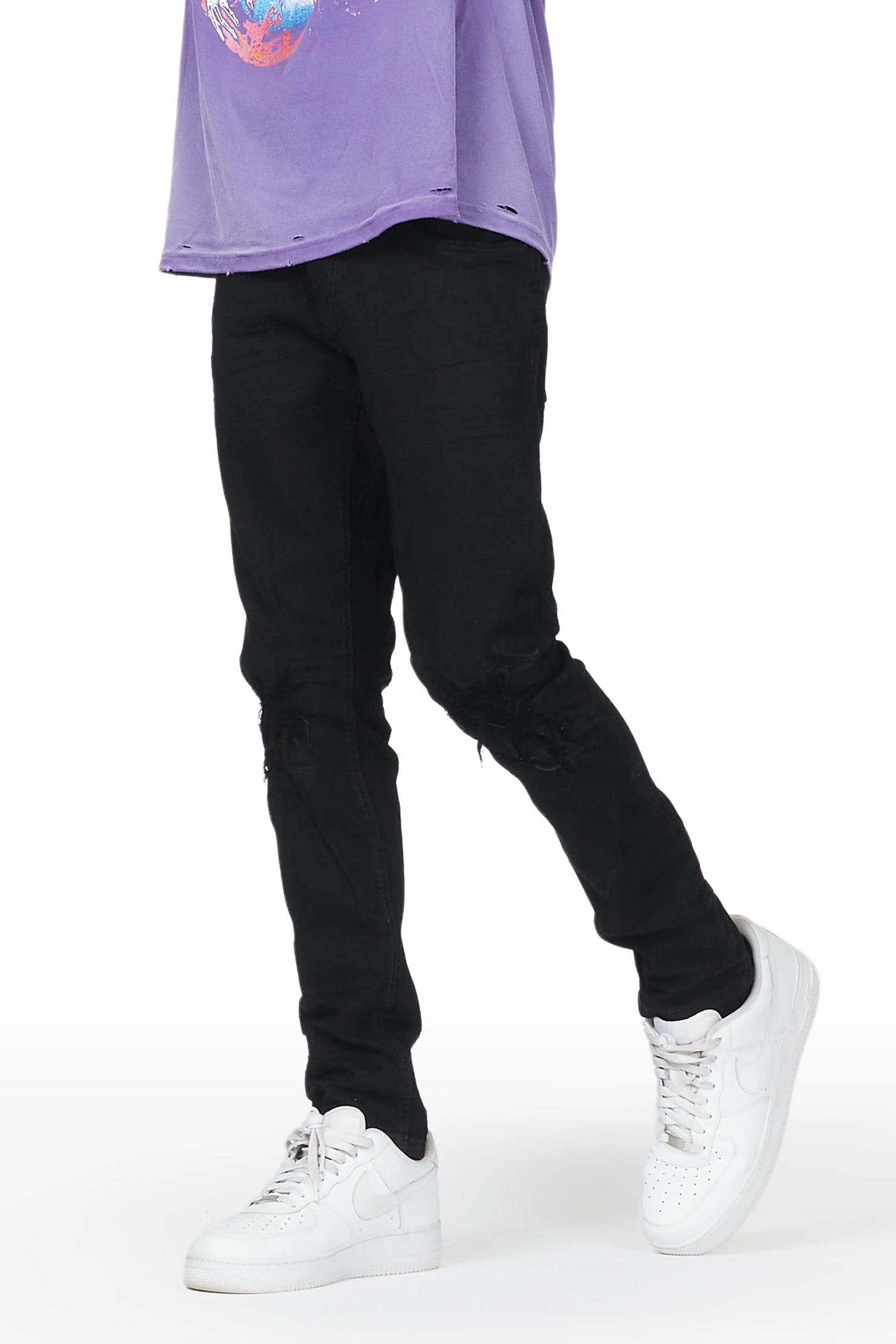 Vinny Jet Black Stretch Jean