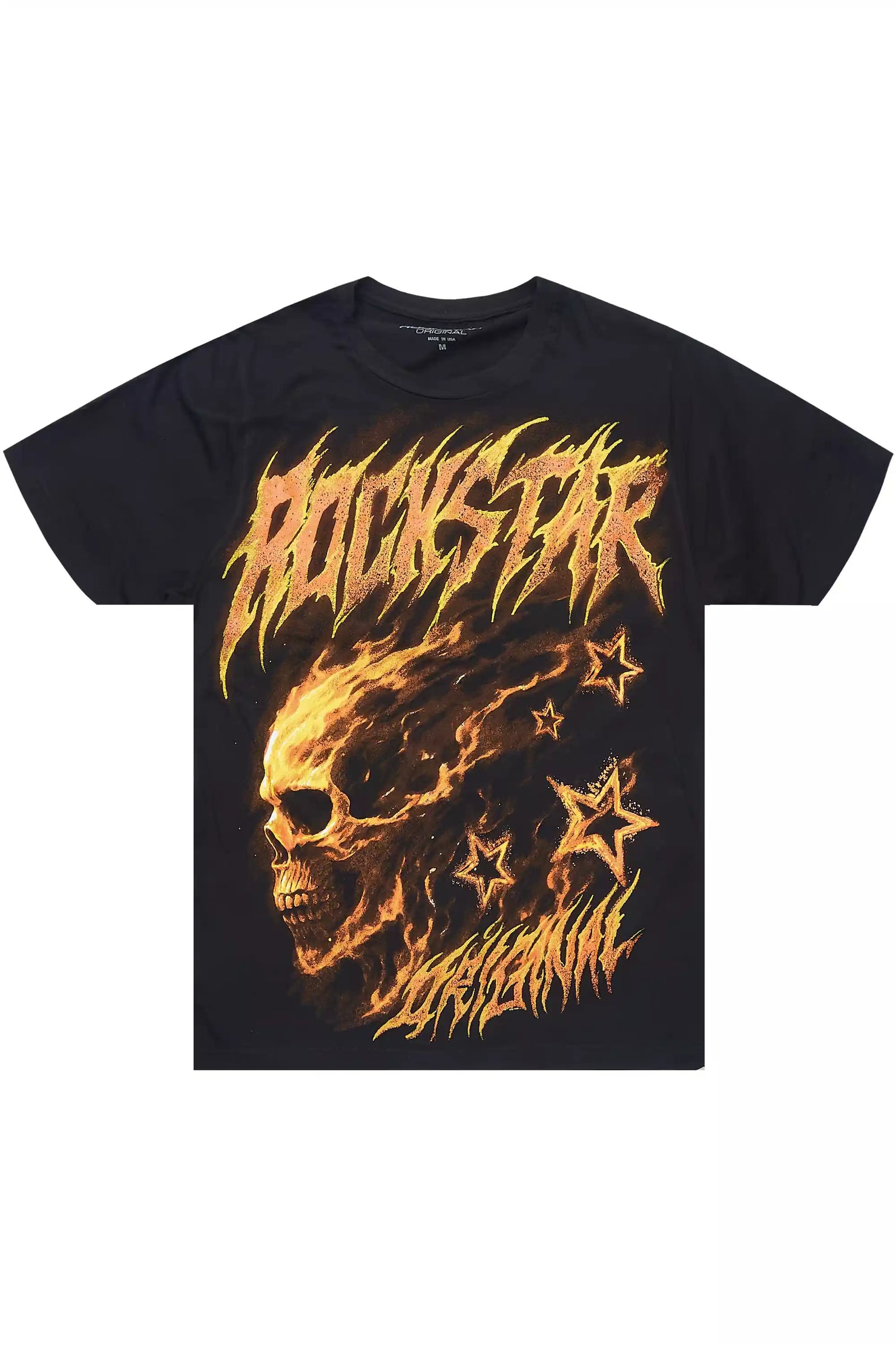 Shaletha Black Graphic Short Sleeve Tee