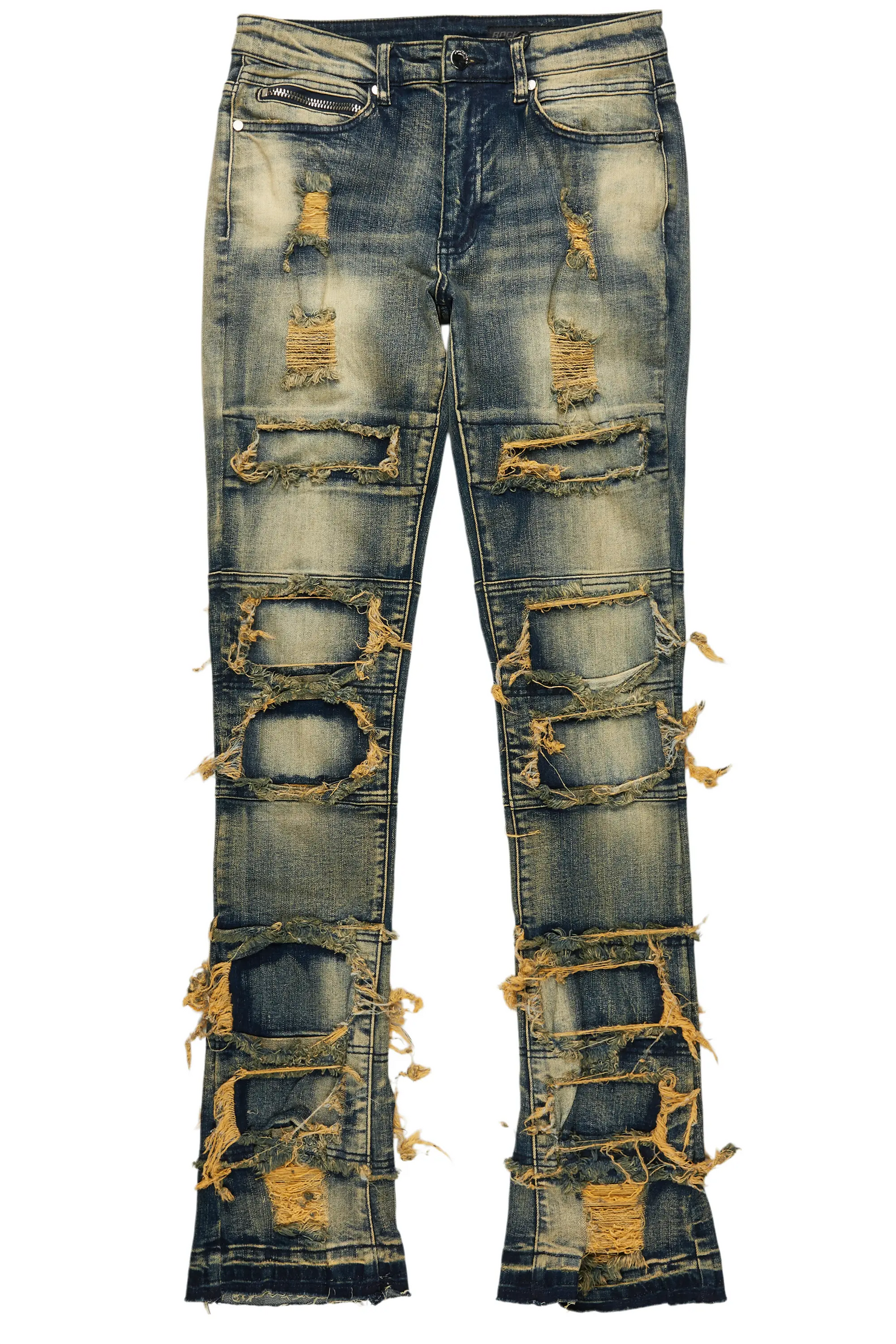 Vasco Tint Dark Wash Blue Stacked Flare Jean