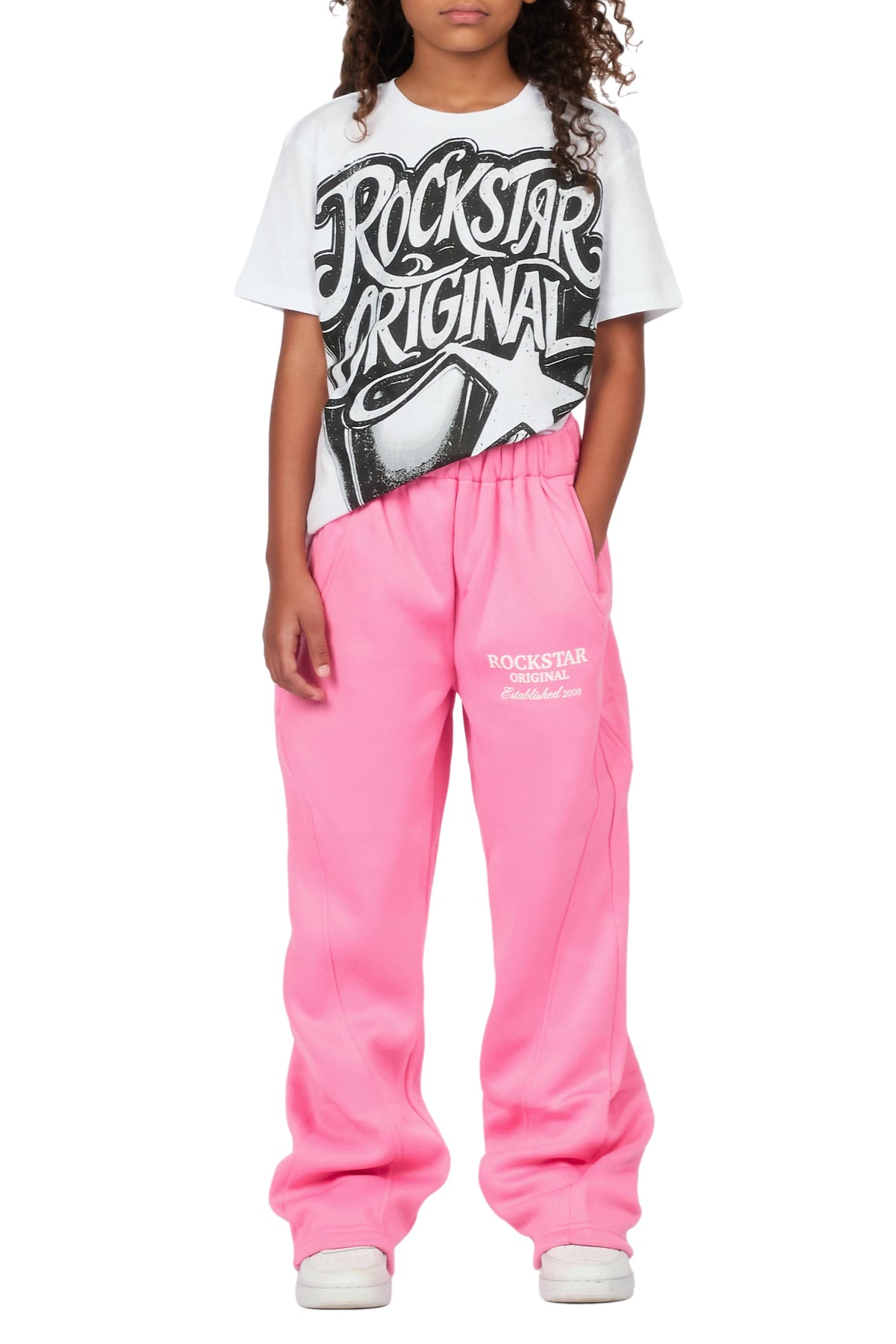 Girls Maximilliana Bubblegum Gabby Barrel Sweatpant