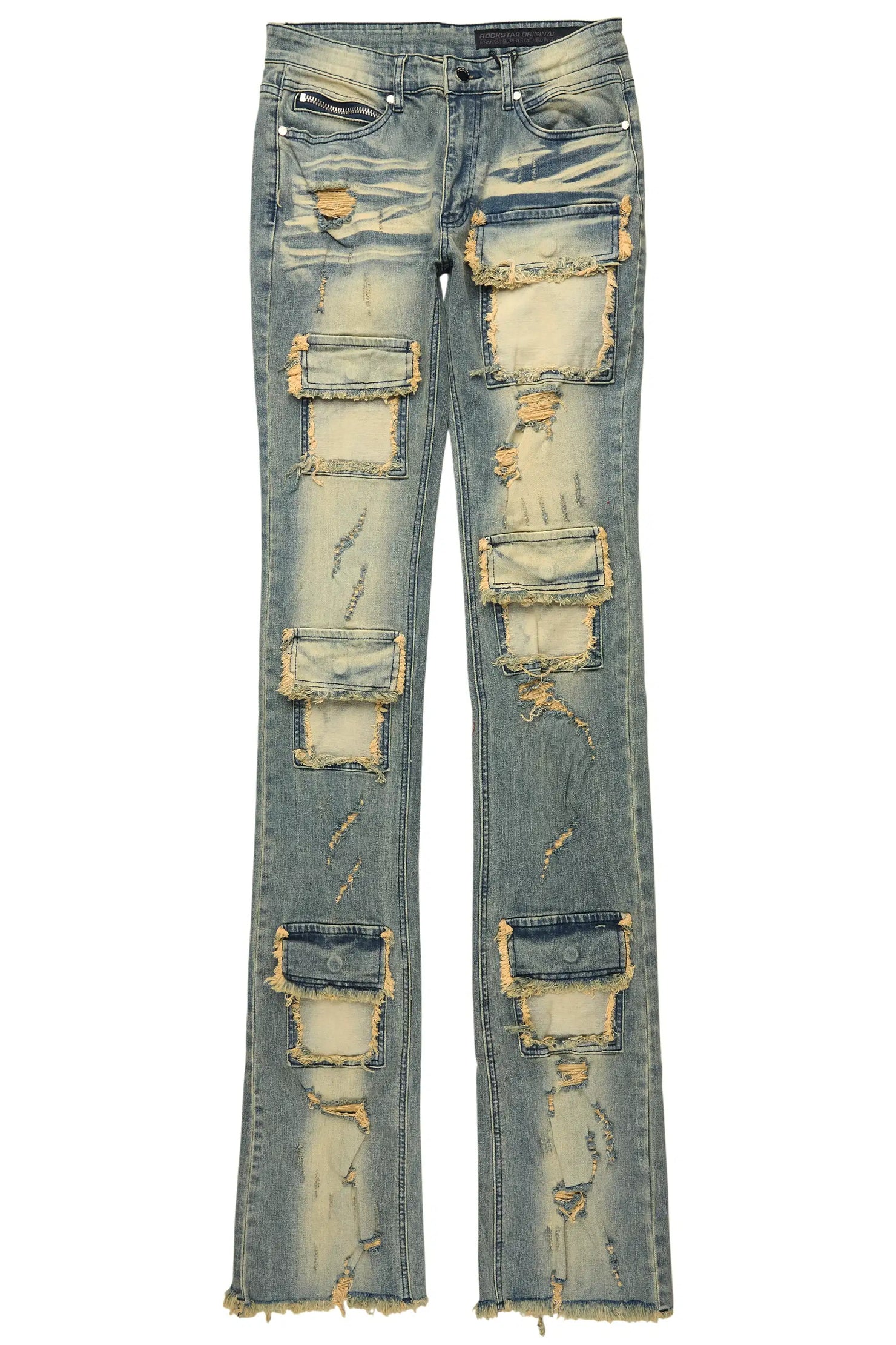 Petrus Tint Wash Super Stacked Flare Jean