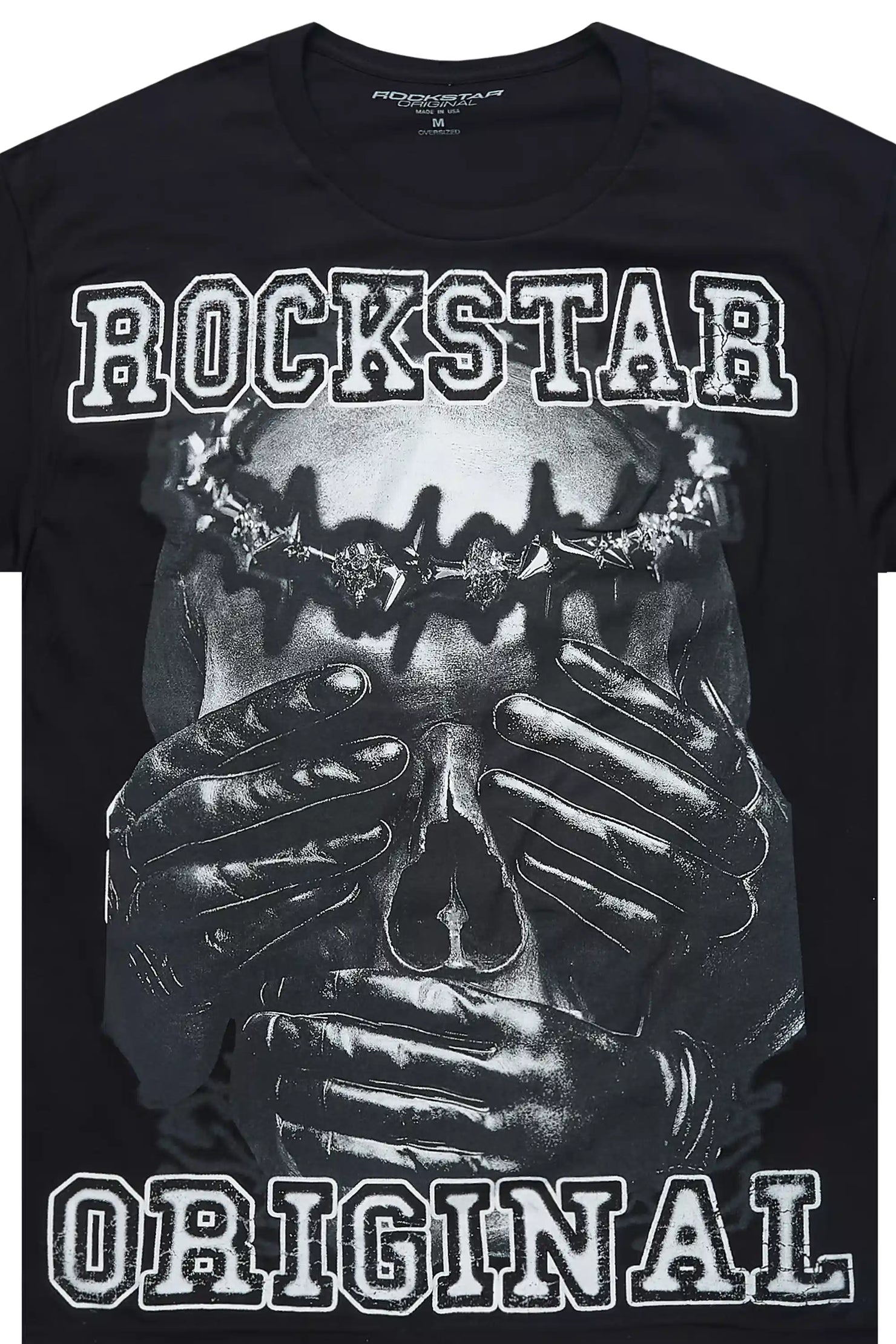 Eden Black Oversized Graphic T-Shirt