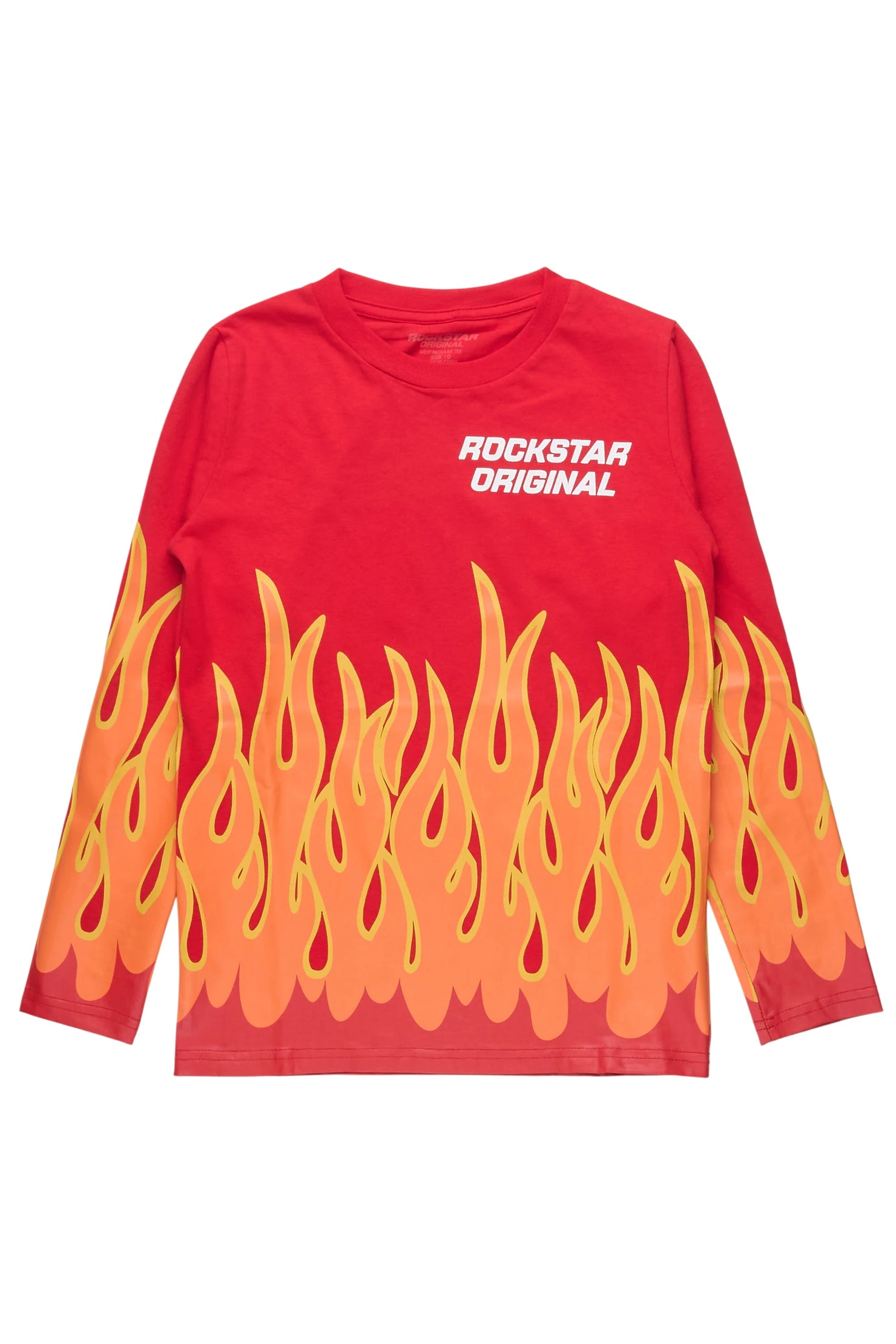 Boys Roeland Red Graphic L/S T-Shirt