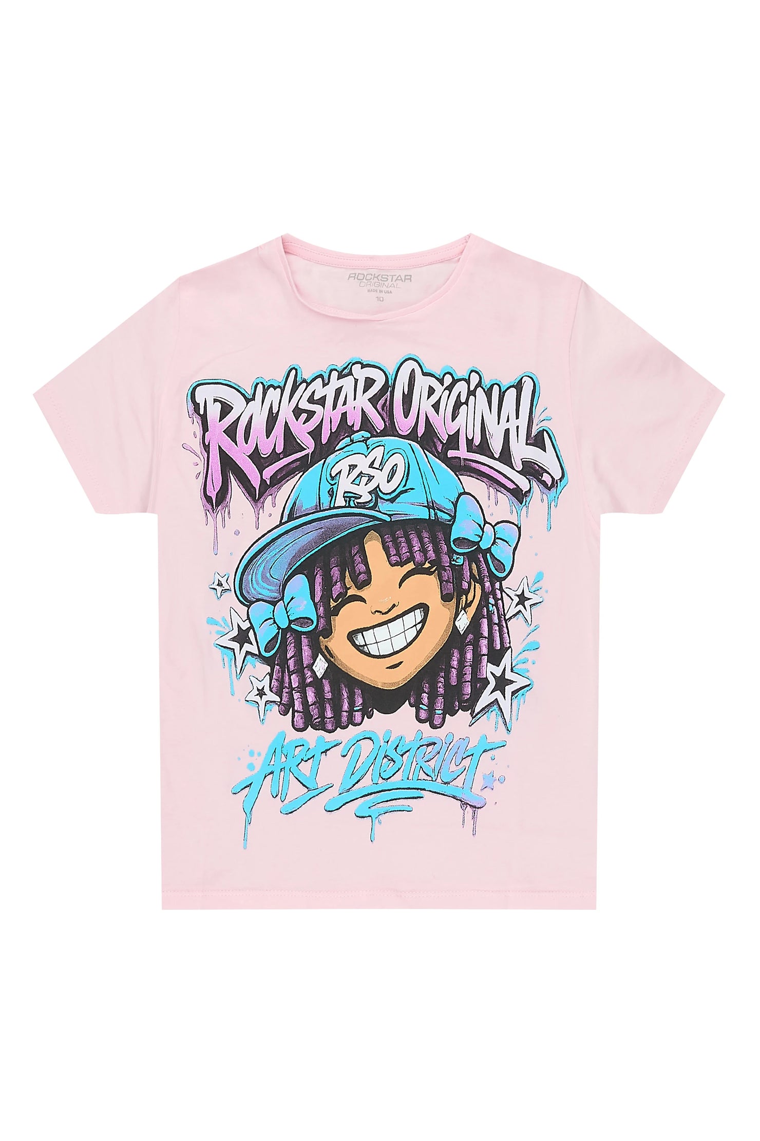 Girls Aze Pink Graphic T-Shirt