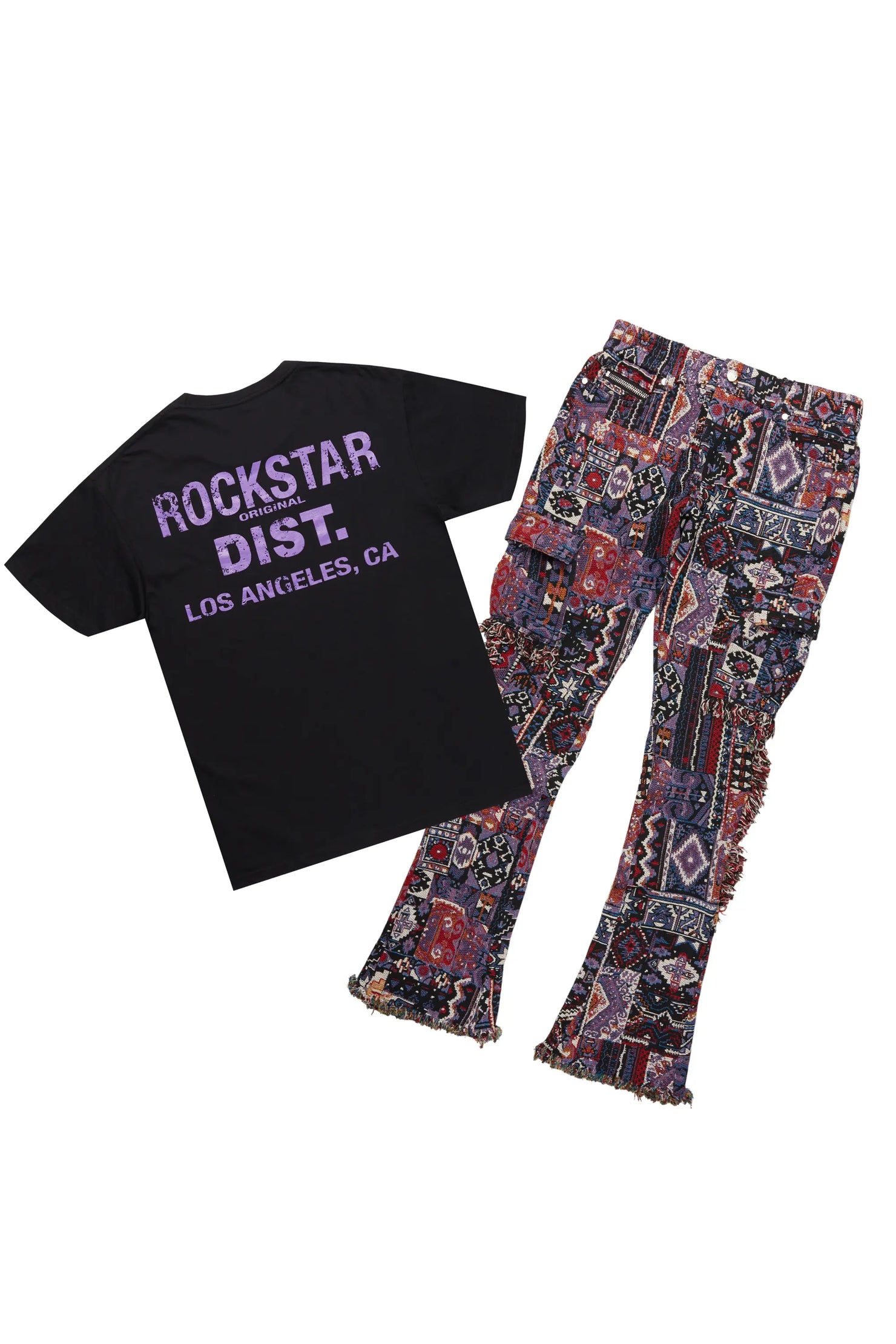 Lake Black/Purple T-Shirt/Tapestry Jean Bundle