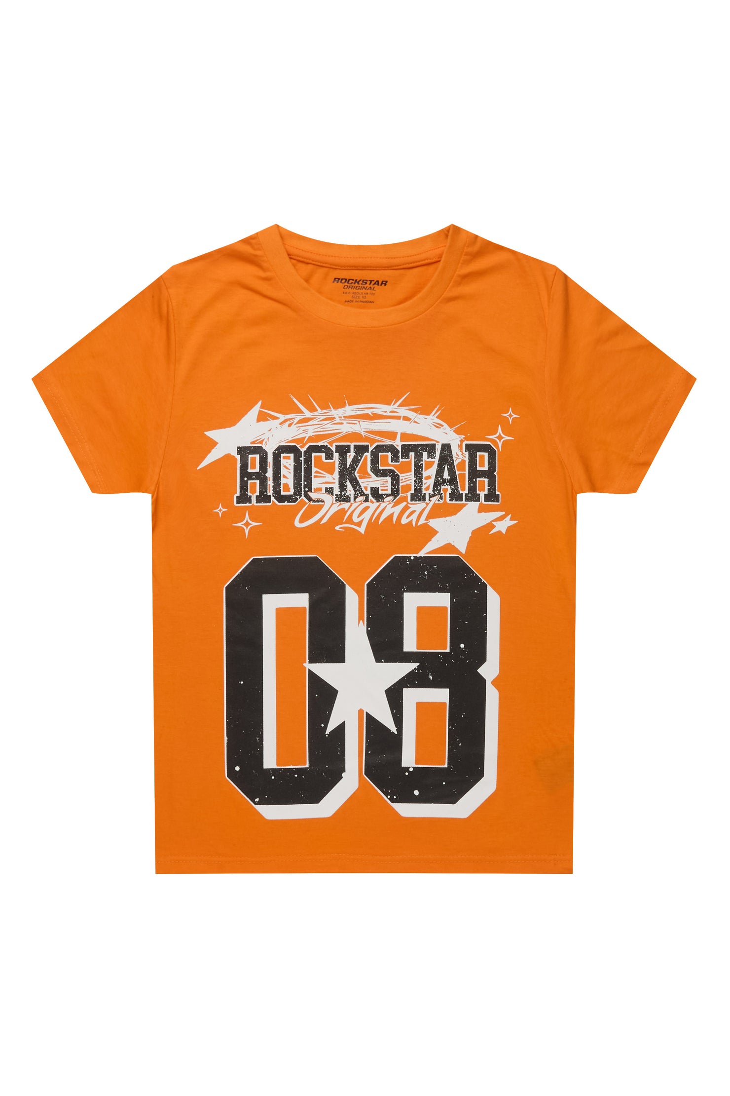 Boys Allstar Orange/Black Graphic T-Shirt