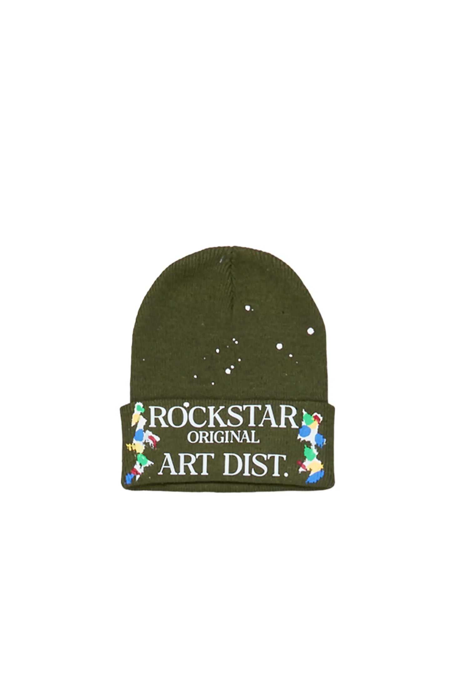 Boys Axelly Olive Graphic Beanie