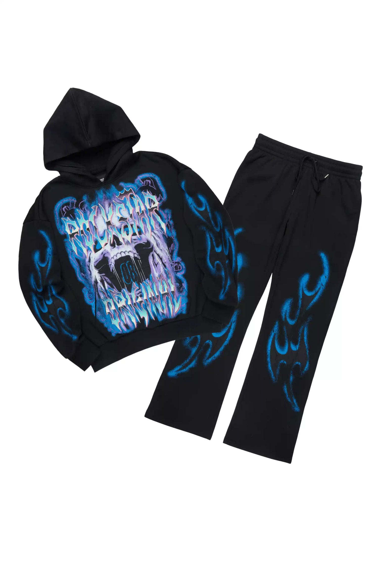 Rez Black Hoodie/Baggy Pant Track Set