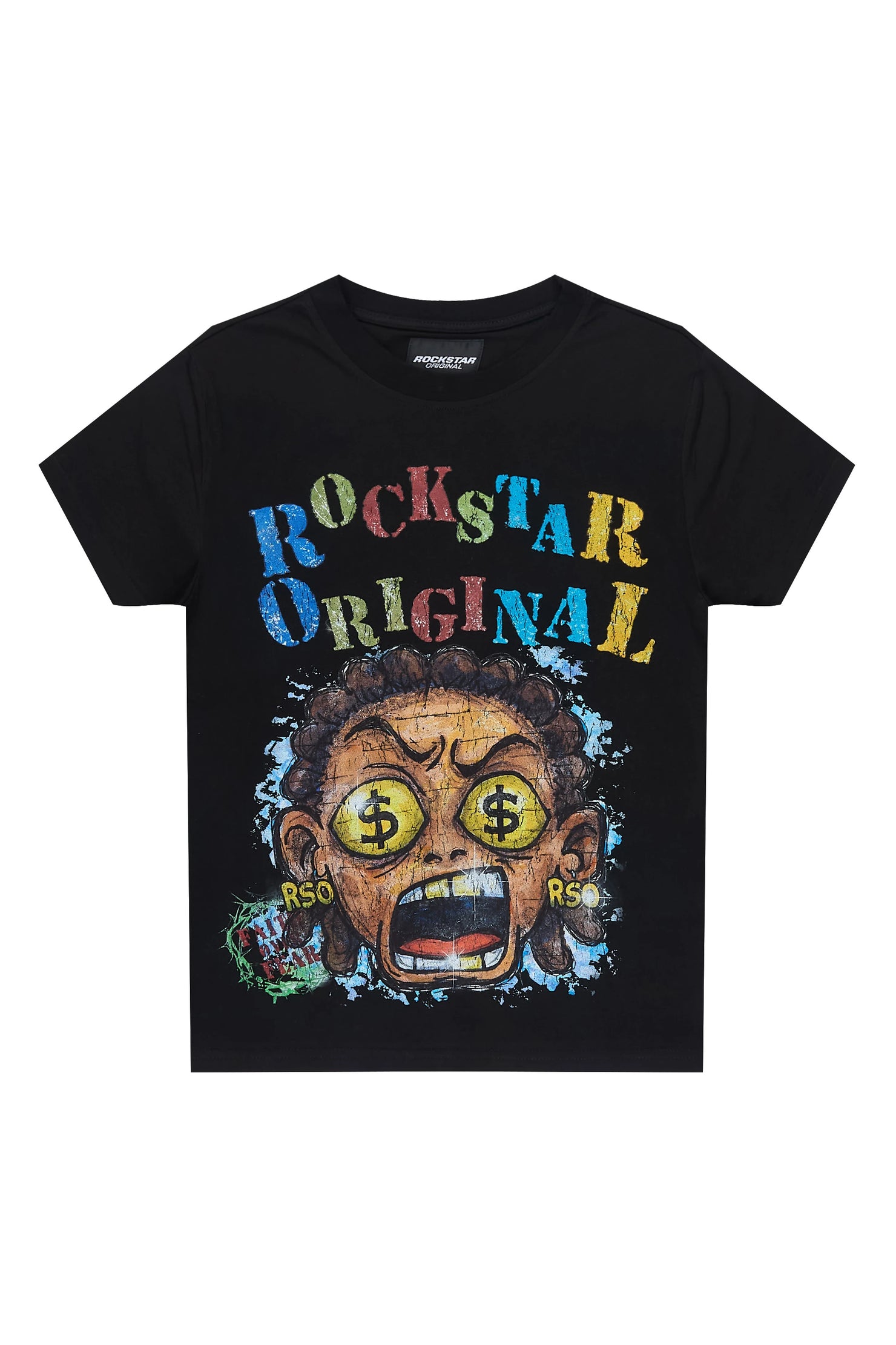 Boys Jagger Black Graphic T-Shirt