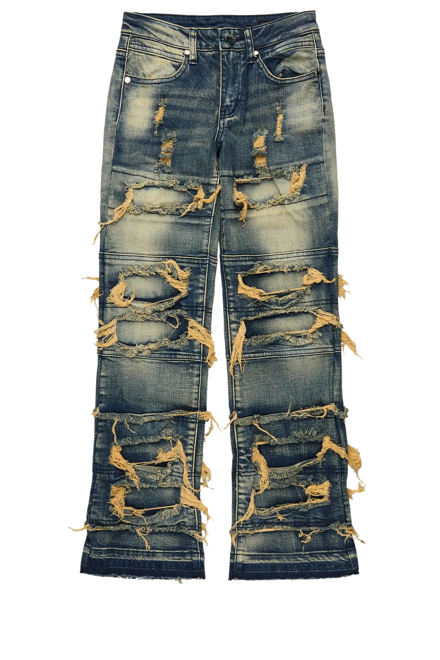 Boys Vasco Dark Tint Stacked Flare Jean