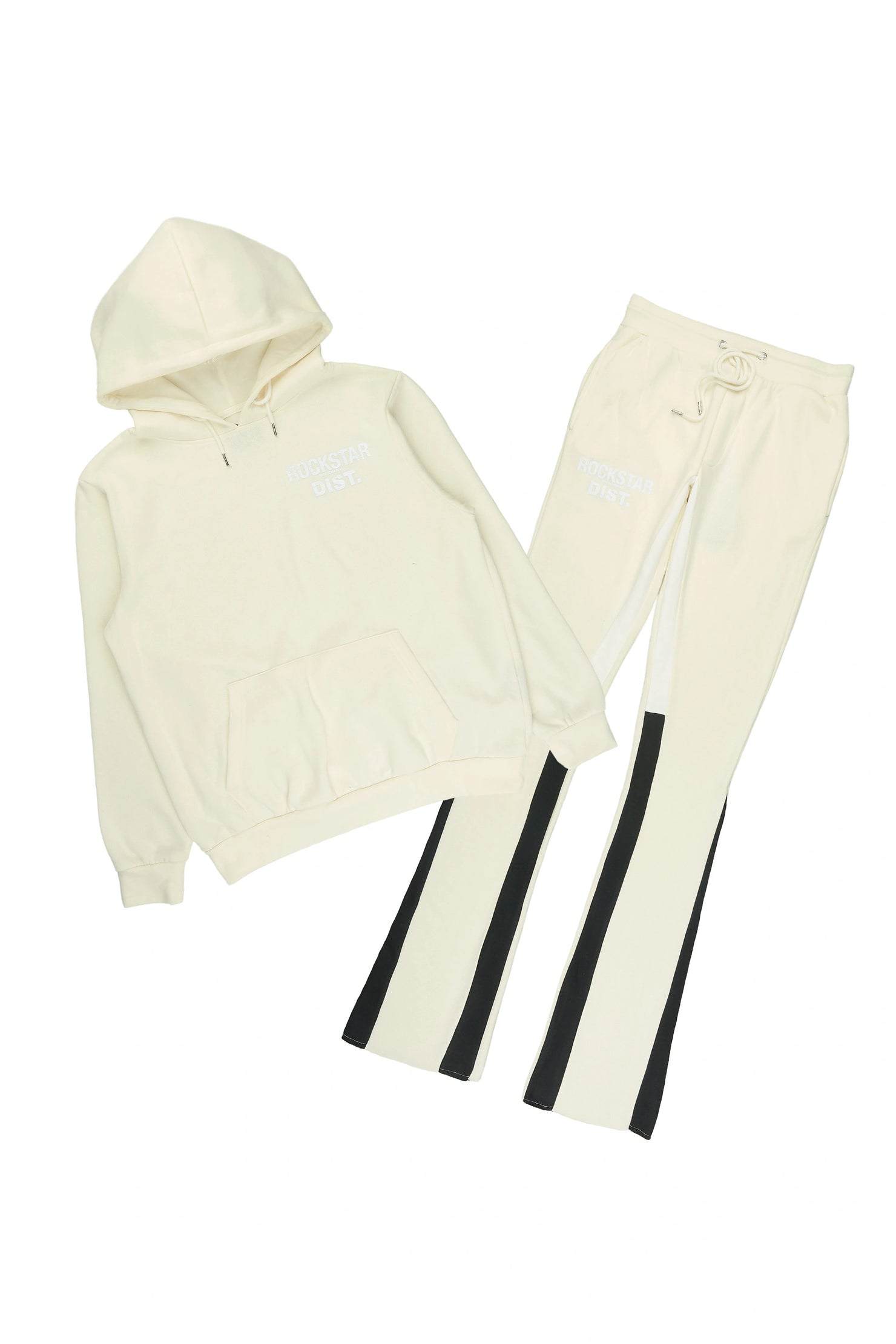Riak Bone Hoodie/Stacked Flare Pant Set