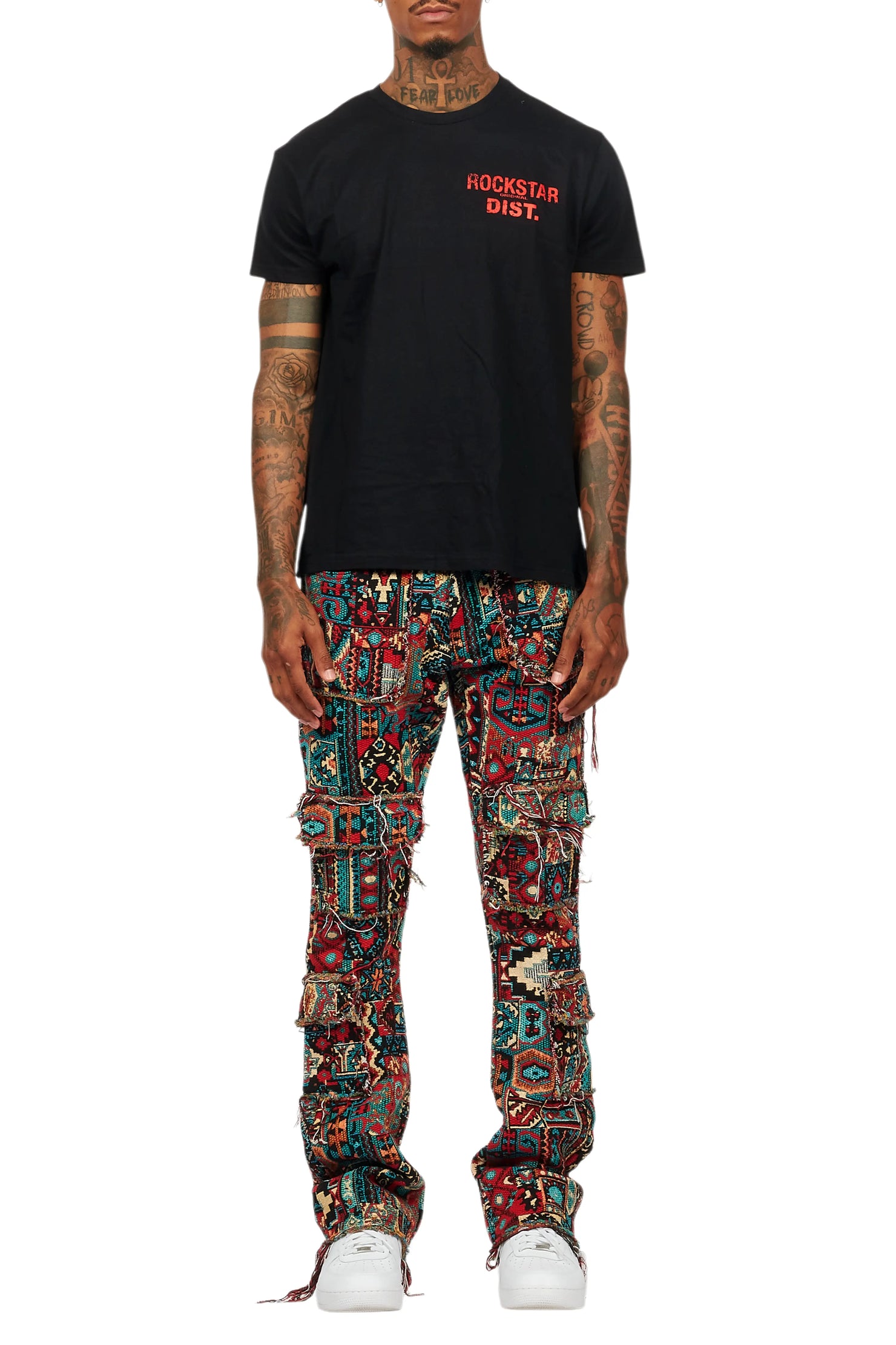 Lake Black/Red T-Shirt/Tapestry Jean Bundle