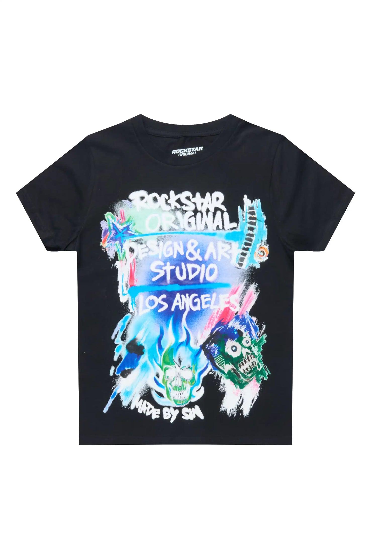 Boys Soweto Black Graphic T-Shirt