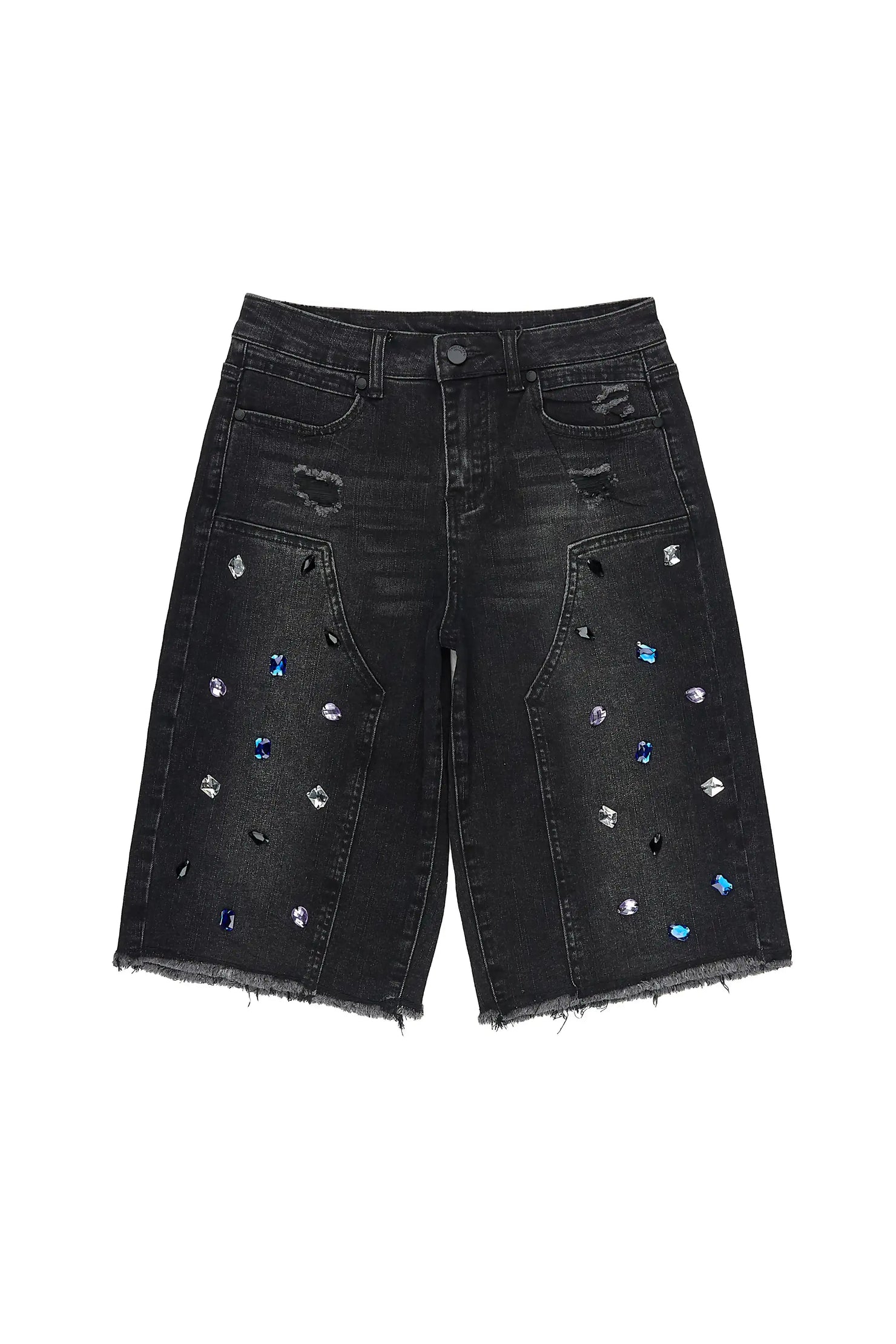 Boys Allex Black Baggy Jort