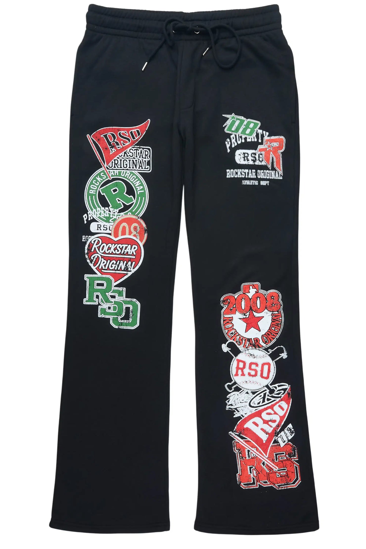Syrix Black/Multi Relaxed Track Pant