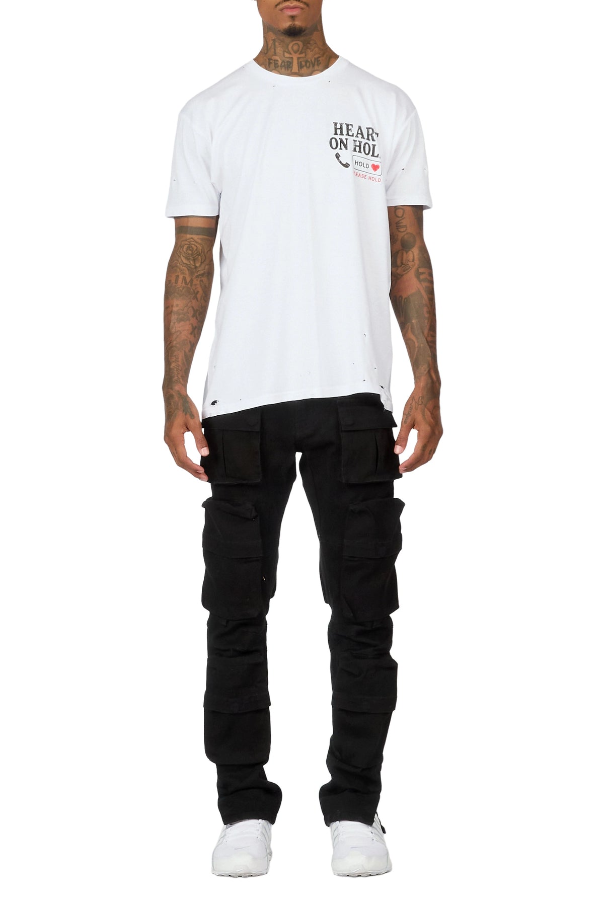Shepard Black Cargo Skinny Fit Jean