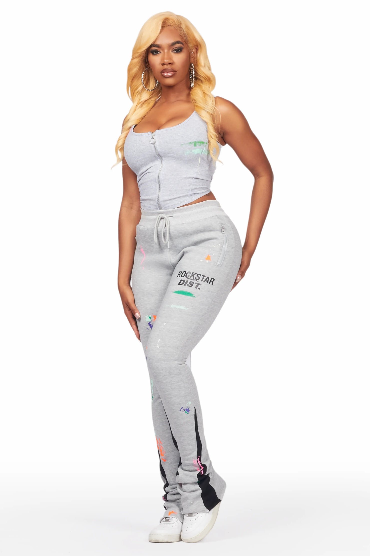 Brandee Grey Corset Super Stacked Trackset