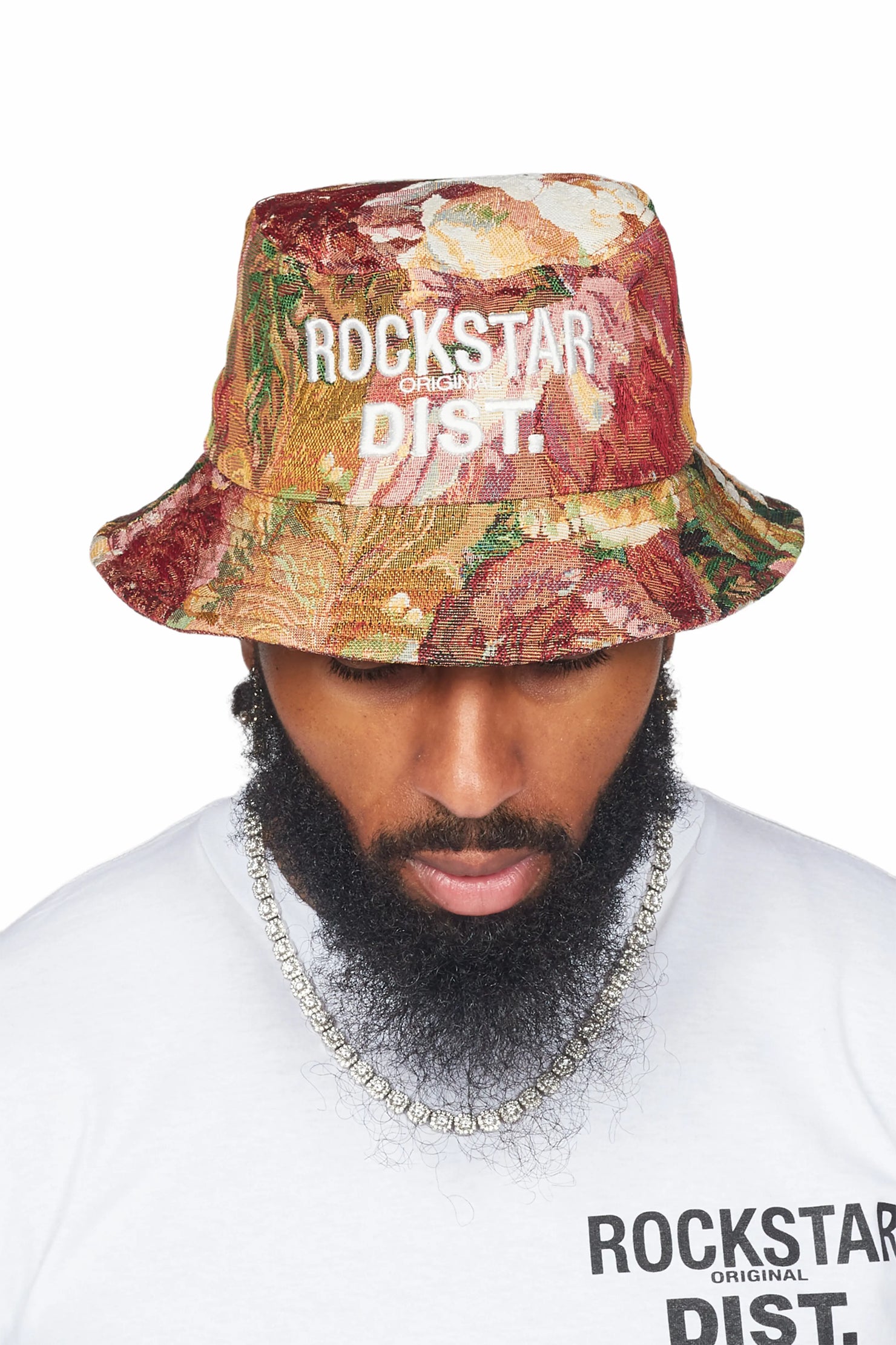 Teylor Black Tapestry Bucket Hat