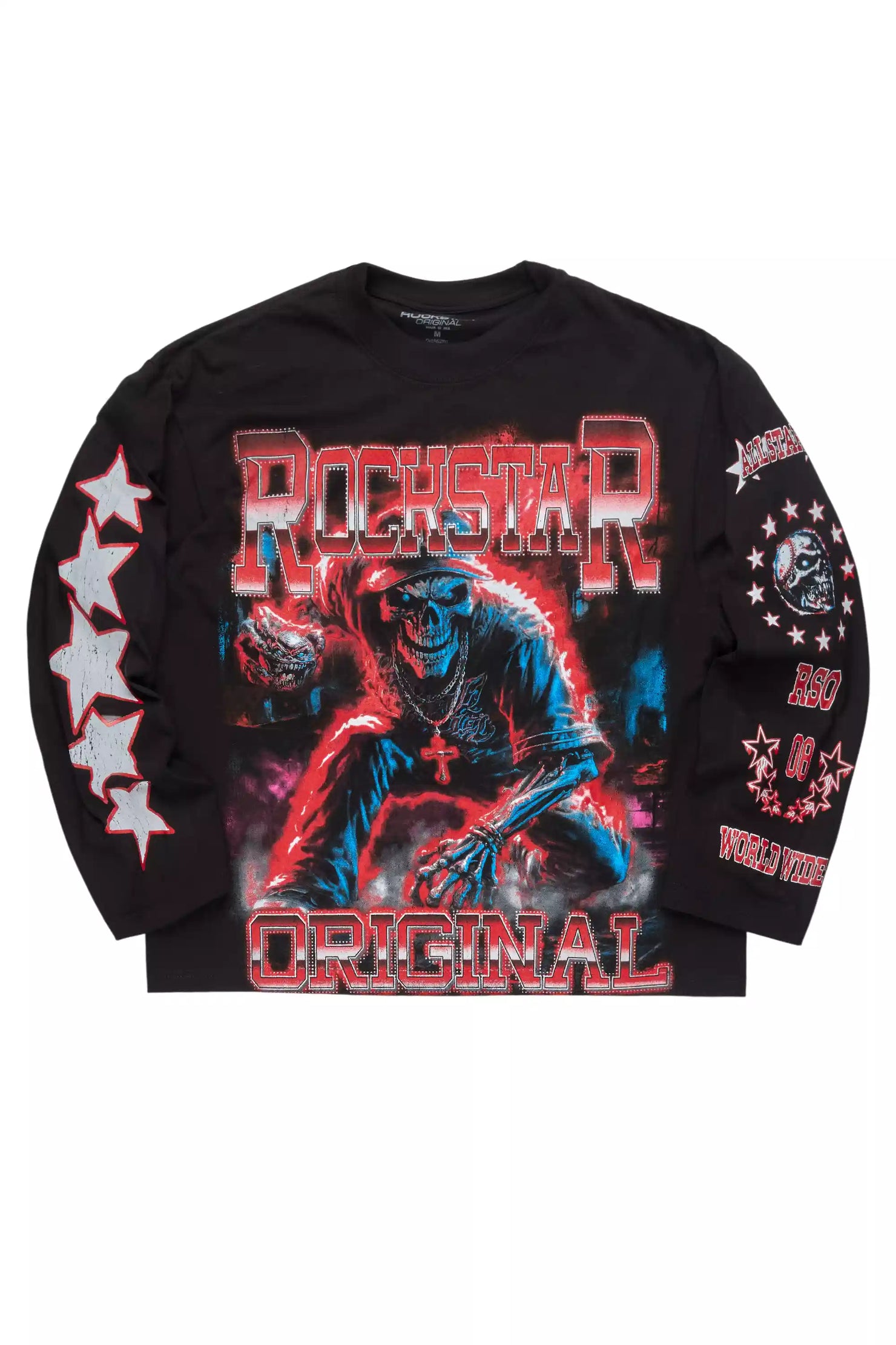 Anaiya Black Graphic Long Sleeve Tee