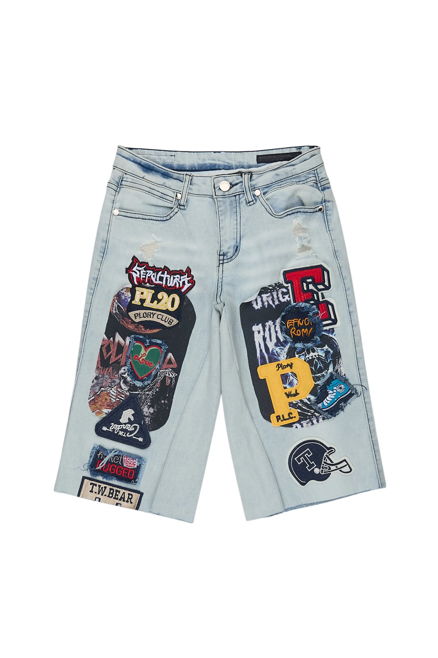 Boys Nepse Blue Denim Short