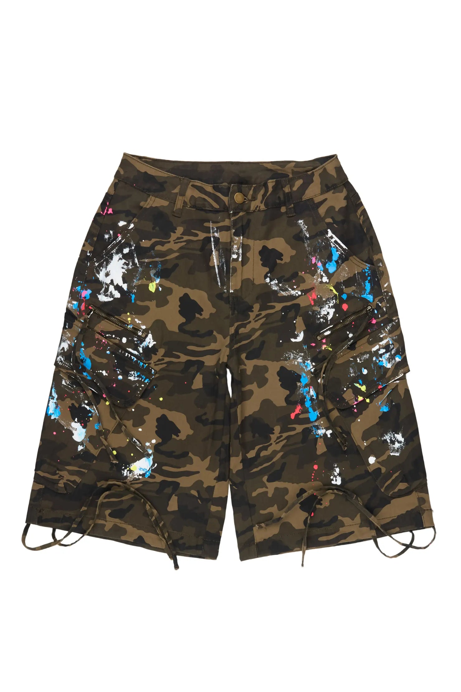 Shavelle Camo Painted Denim Jort