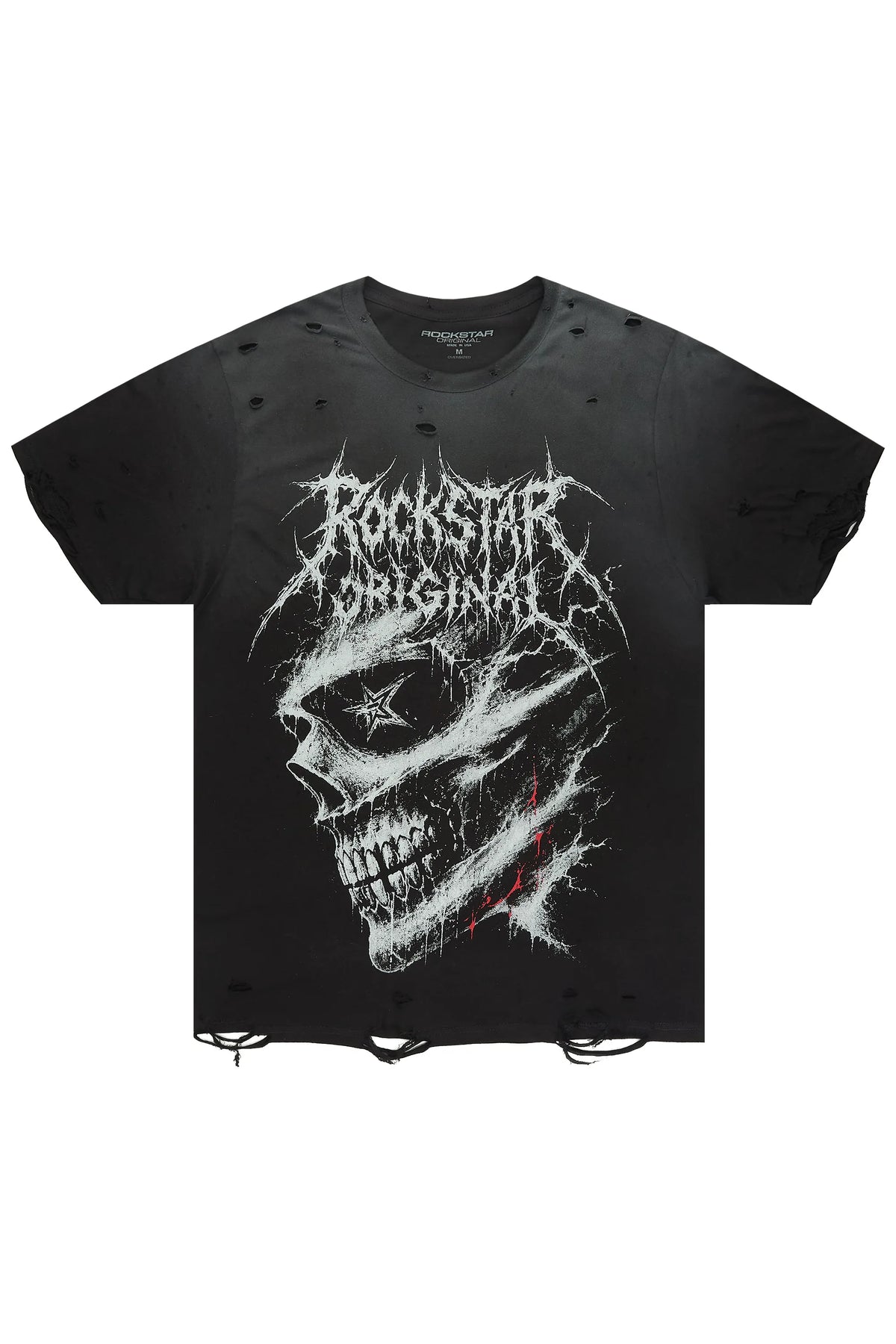 Locke Black Oversized Graphic T-Shirt
