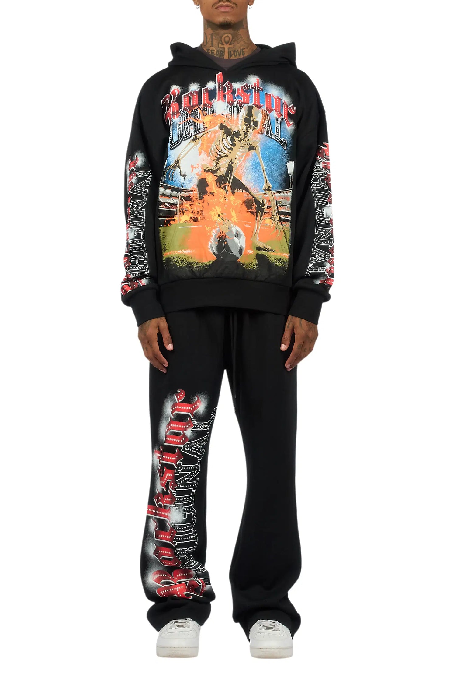 Graive Black Hoodie/Baggy Pant Track Set