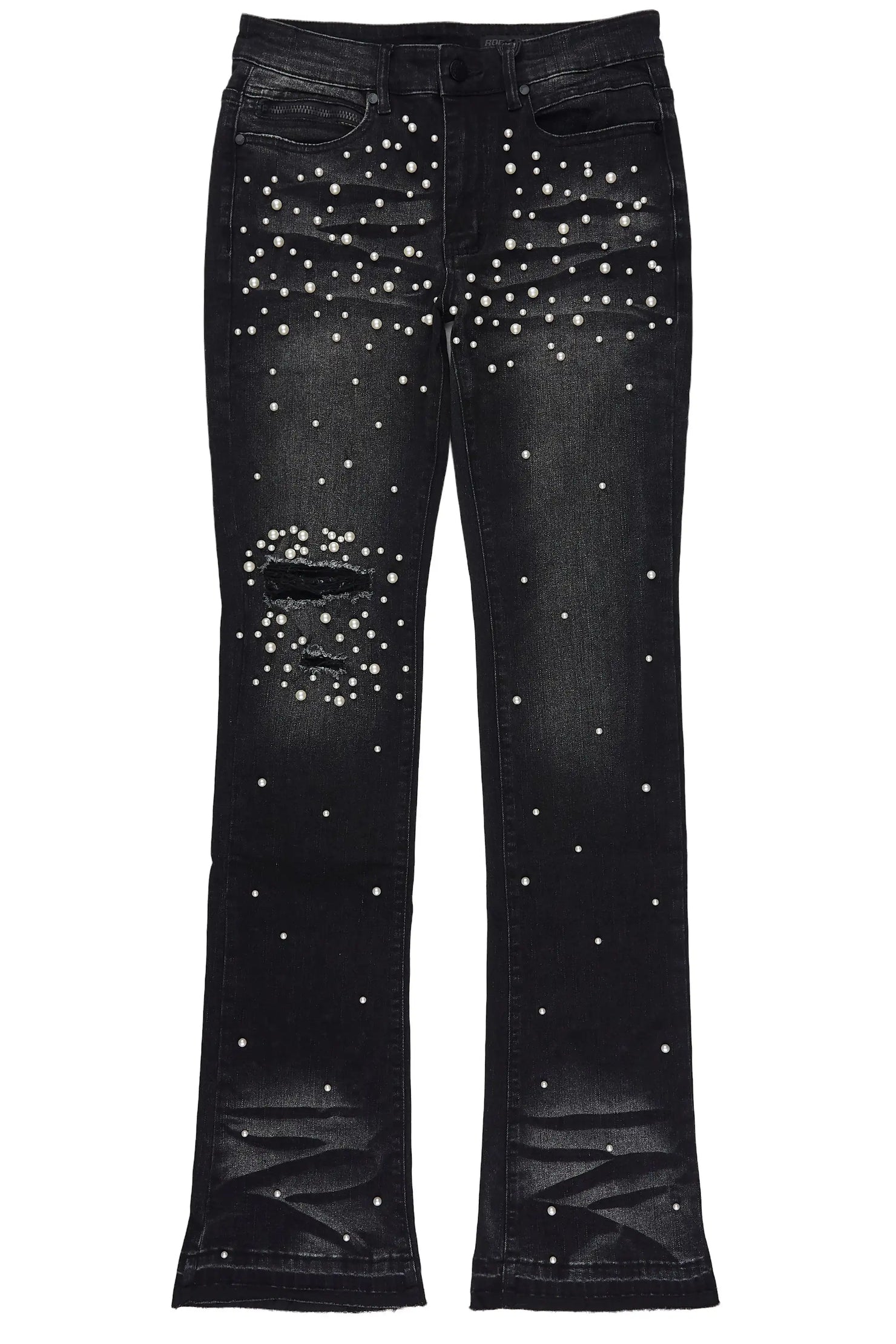 Lennux Black Pearl Stacked Fit Jean