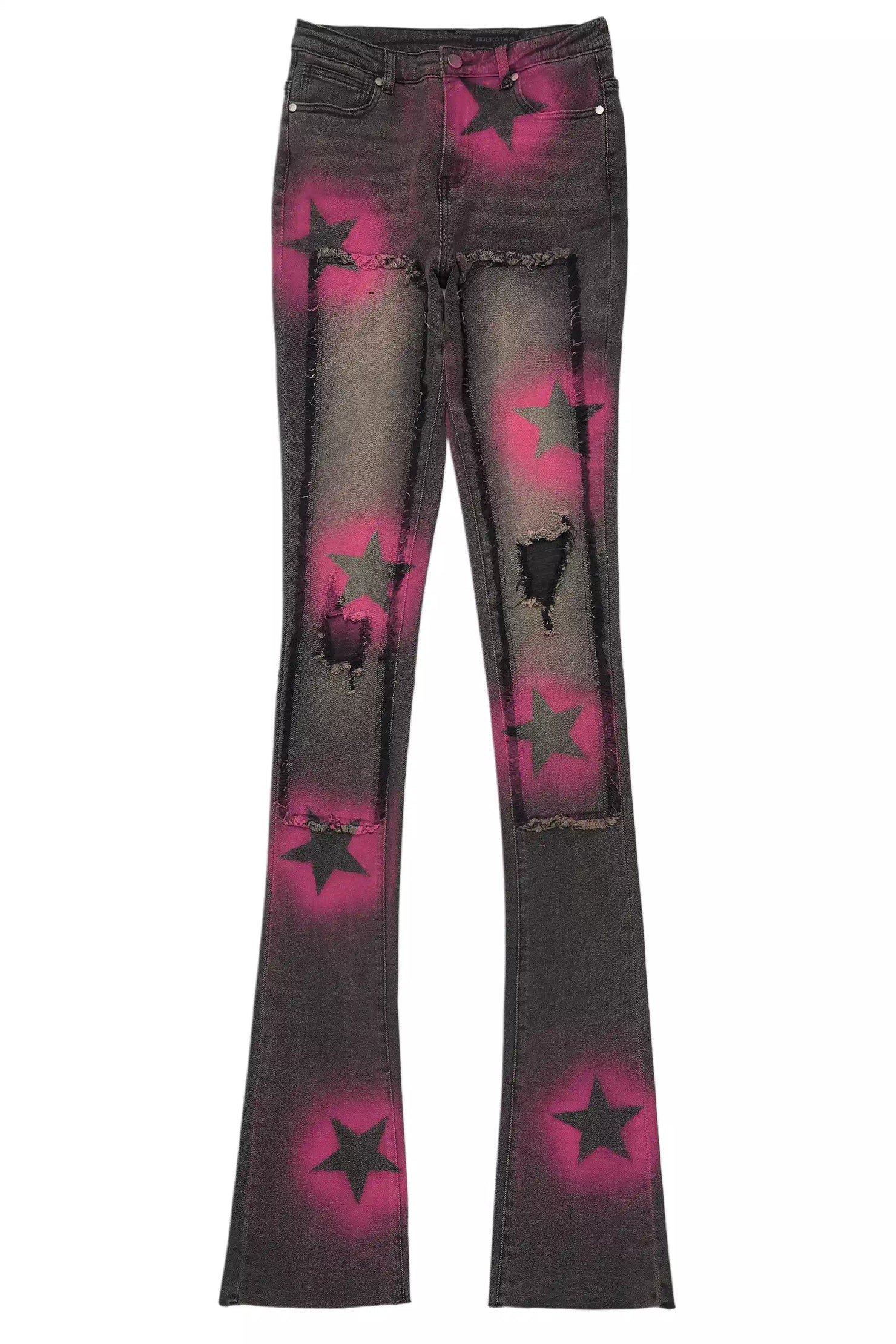 Ashanta Black Wash Super Stacked Jean