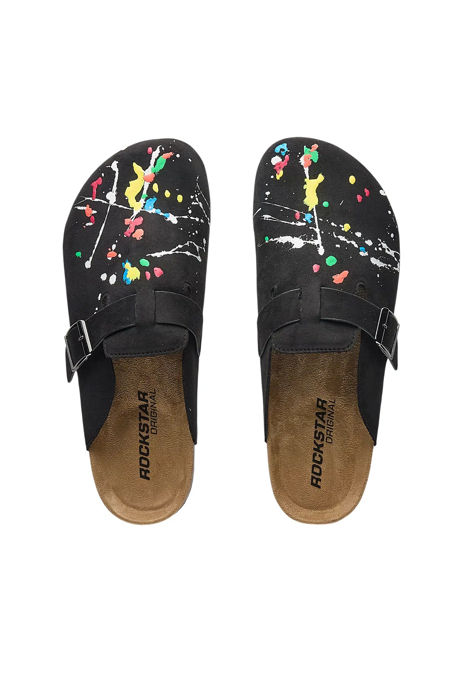 Mens Art Dist Black Suede Mule