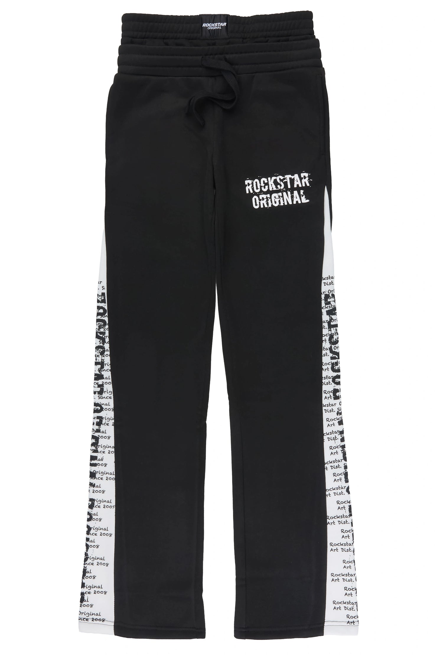Boys Bes Black Double Waisted Super Baggy Track Pant