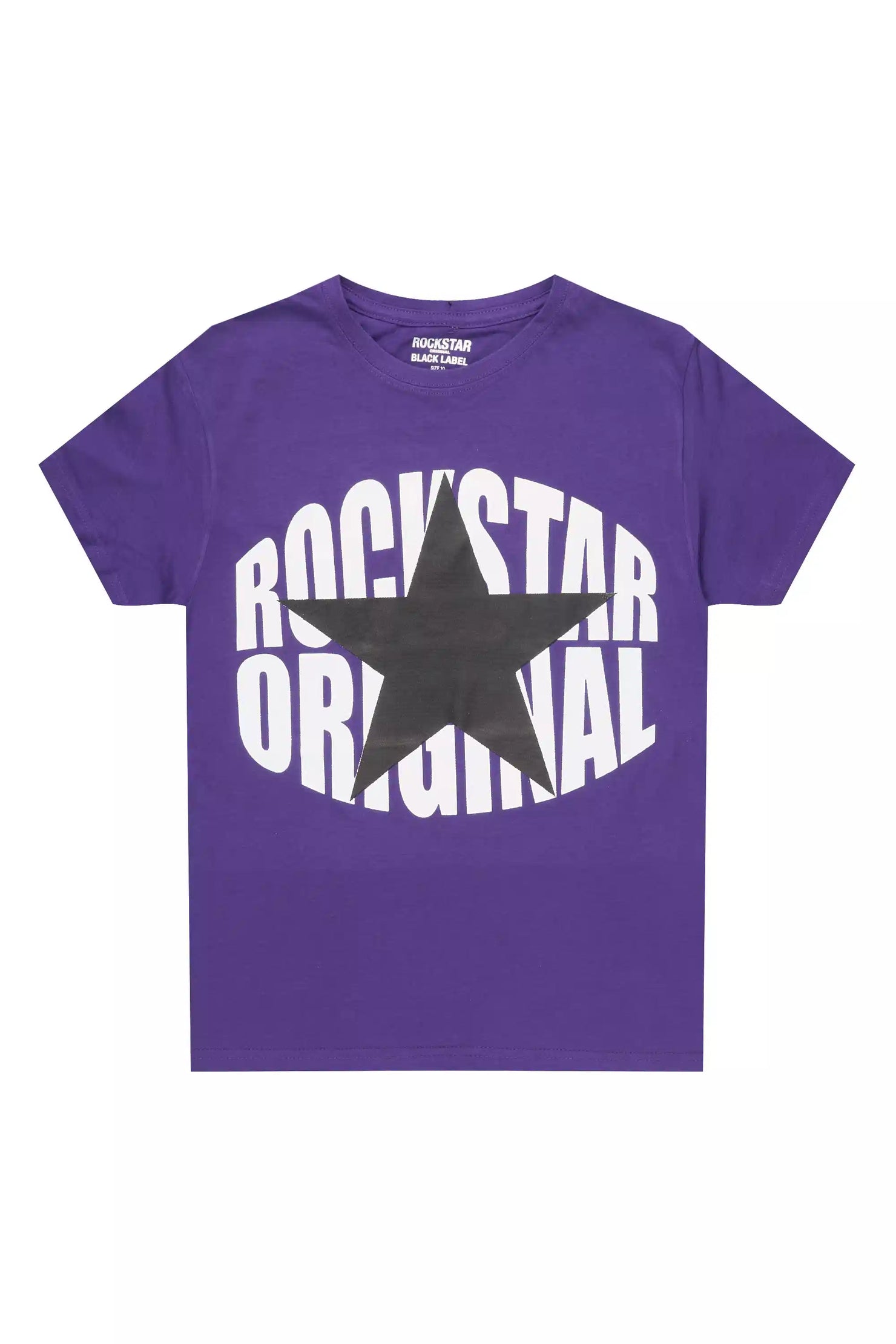 Boys Ezra 2.0 Purple/Black Graphic T-Shirt