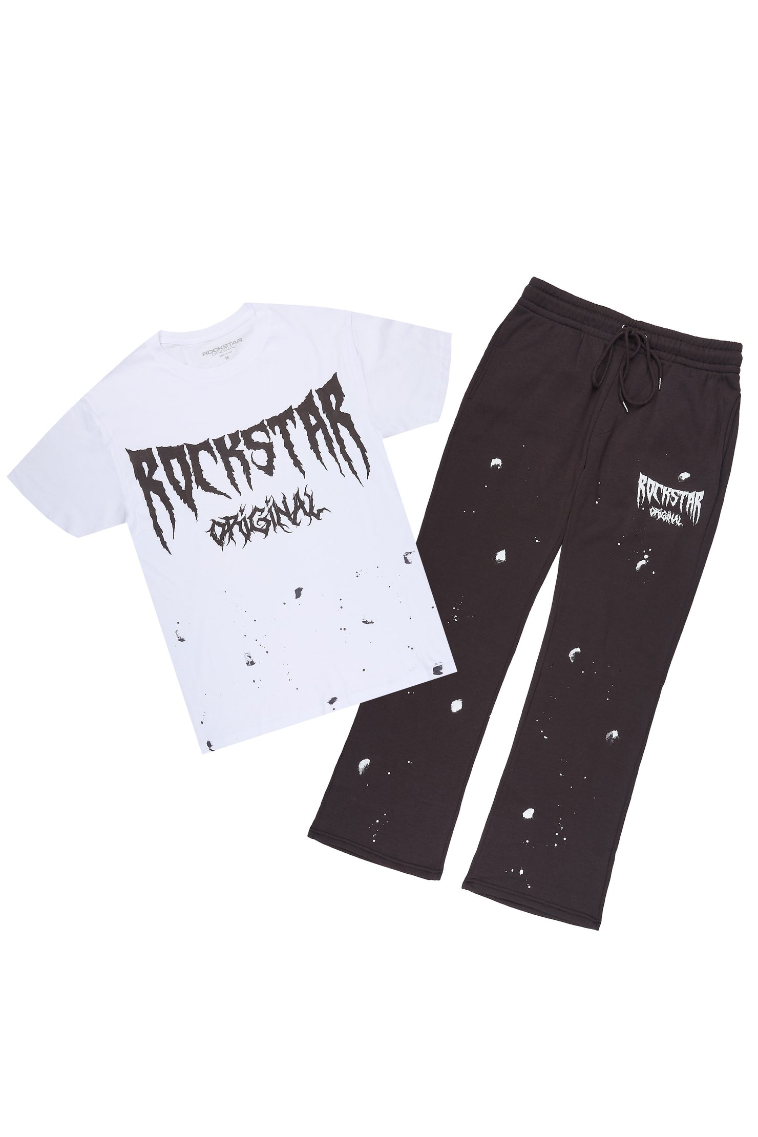 Twinkle White/Iron T-Shirt/Relaxed Track Set
