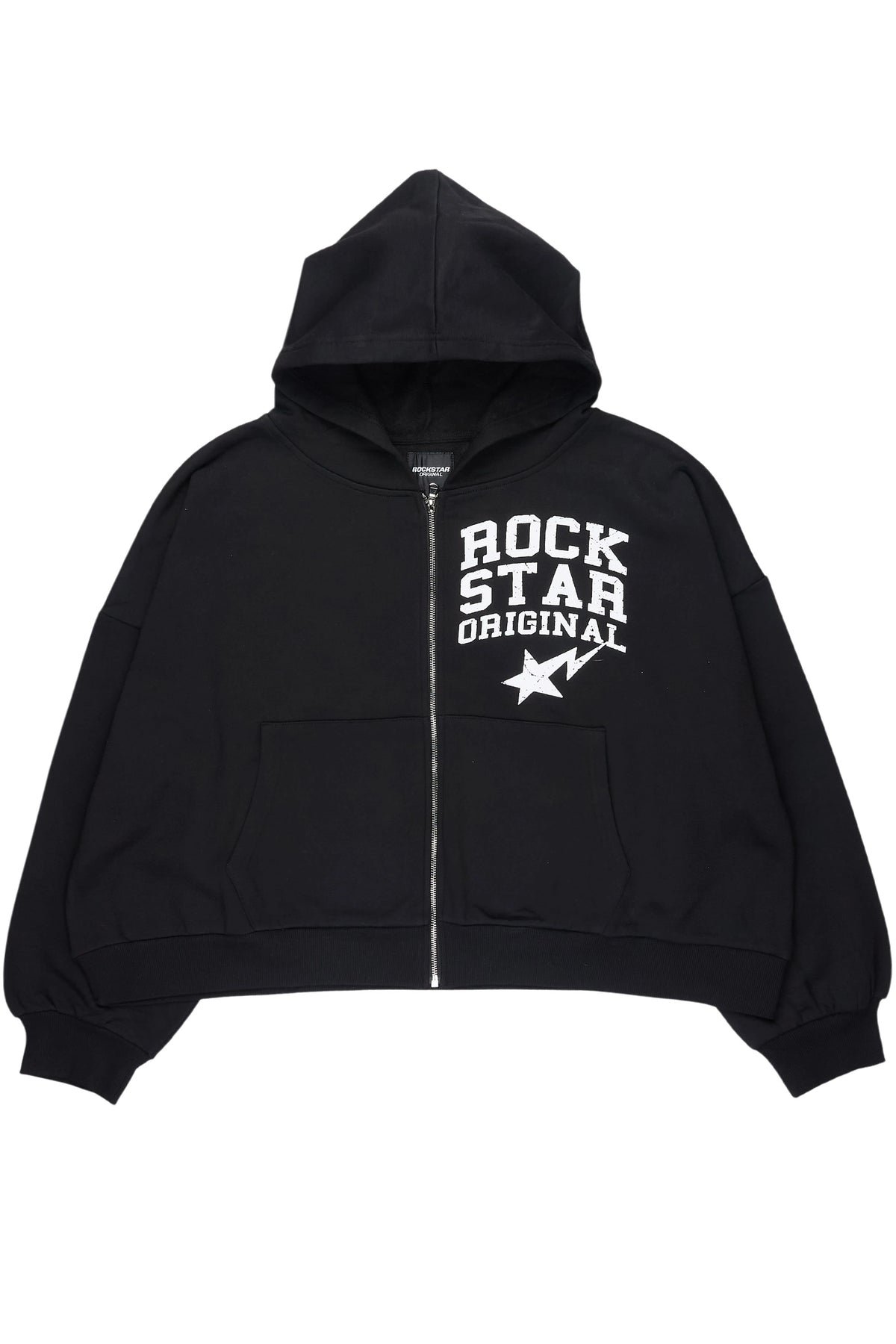 Staple Black Graphic Zip-Up Hoodie